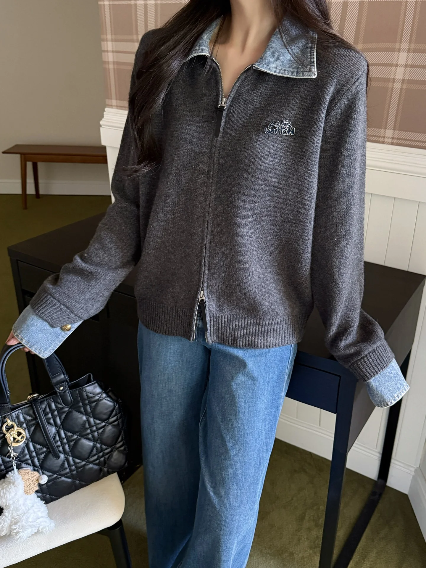 Loui 25fw polo cardigan