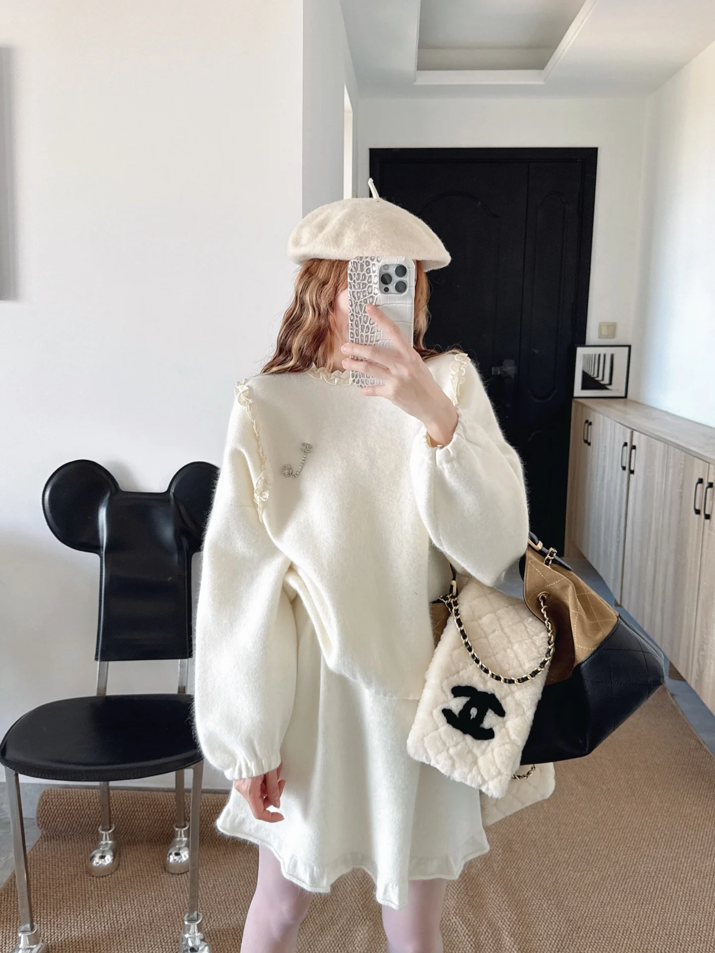 Chan 26ss wool outfit set