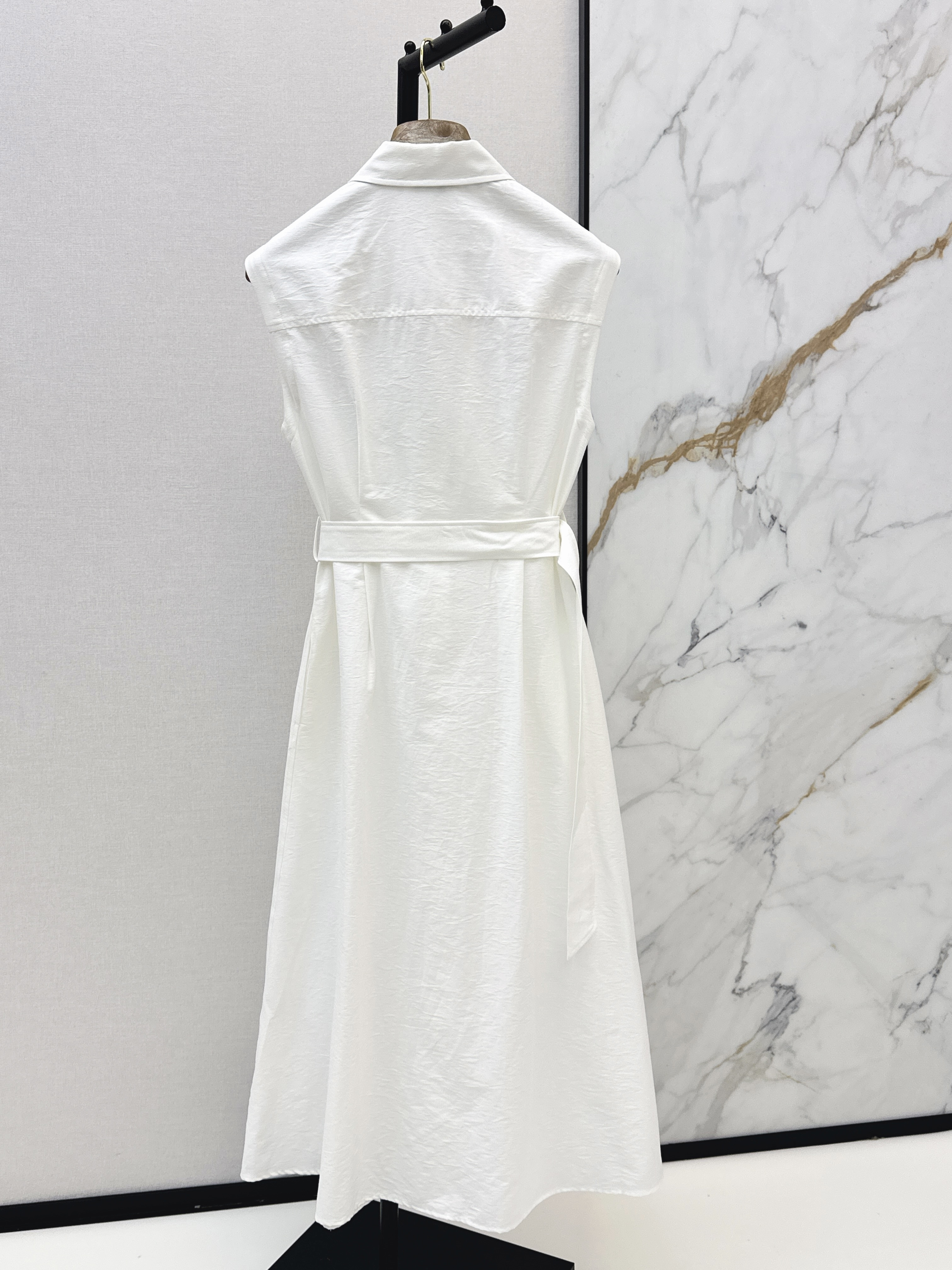 Brun 26ss sleeveless shirt dress