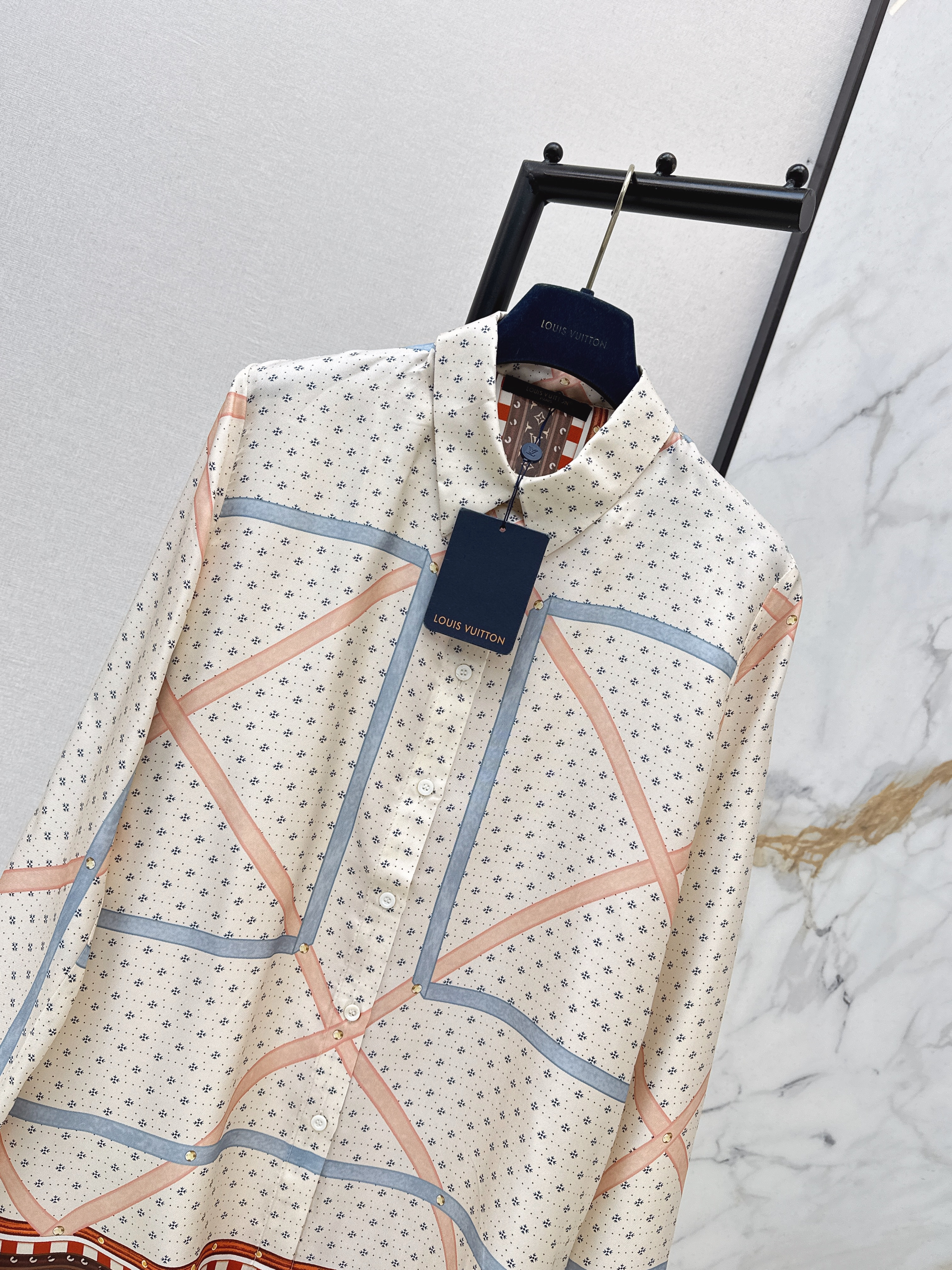 Loui 26ss print silk shirt