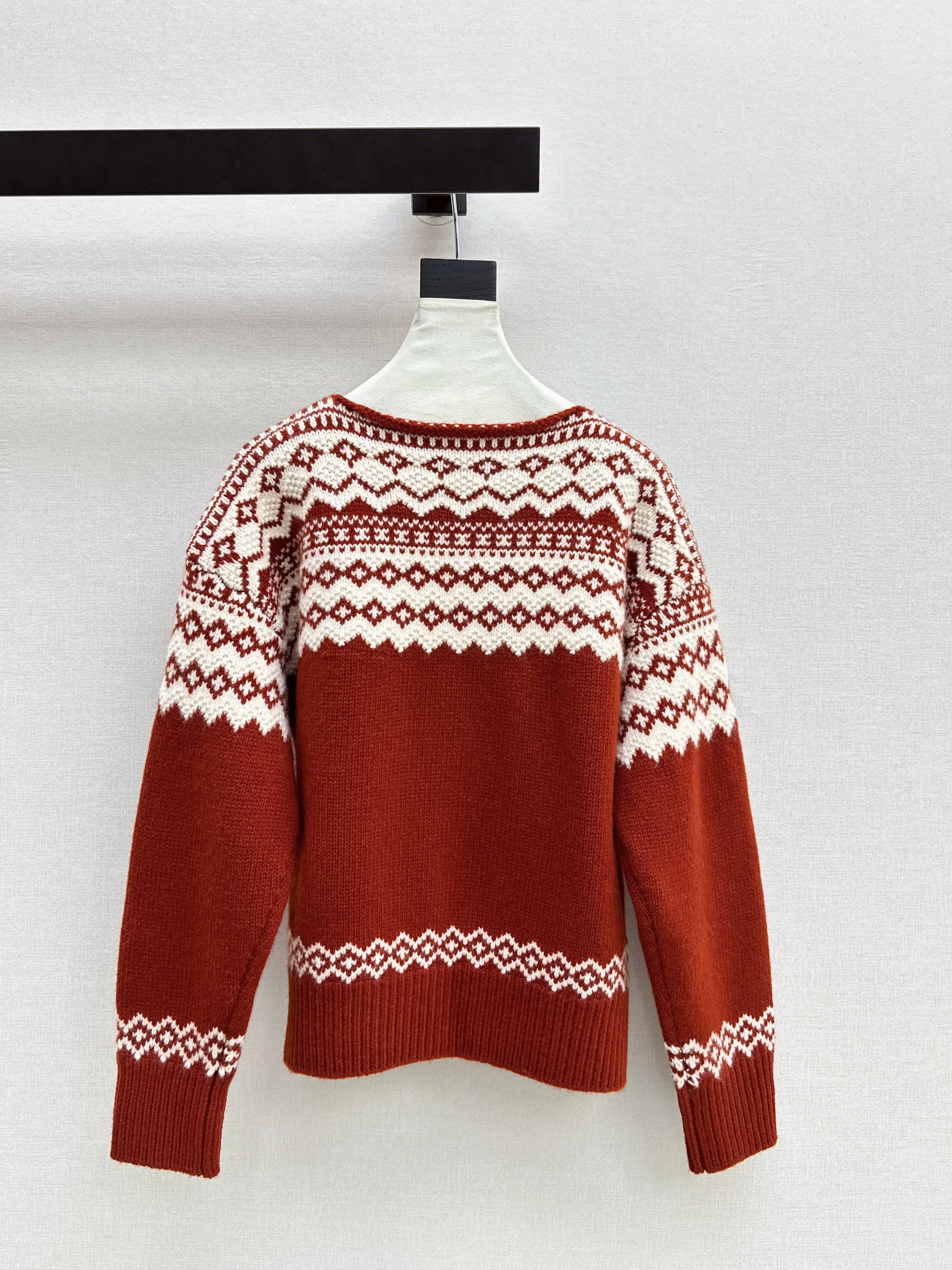 Ralp 26ss fair isle knit sweater