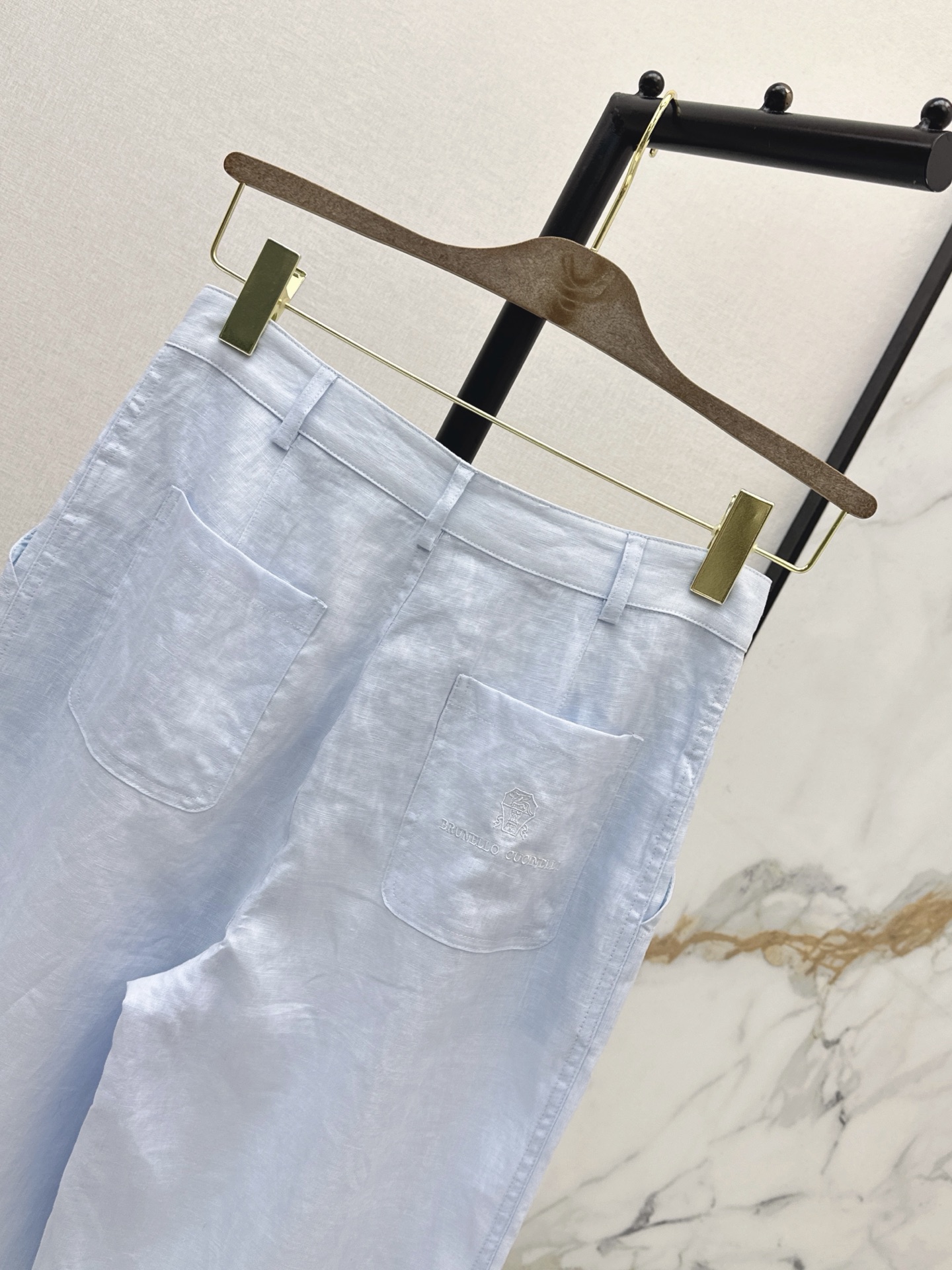 Brun 26ss straight-leg pants