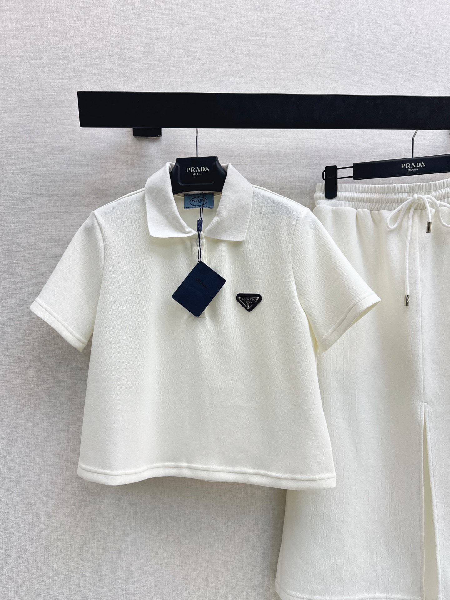 Pra 26ss polo top skirt set