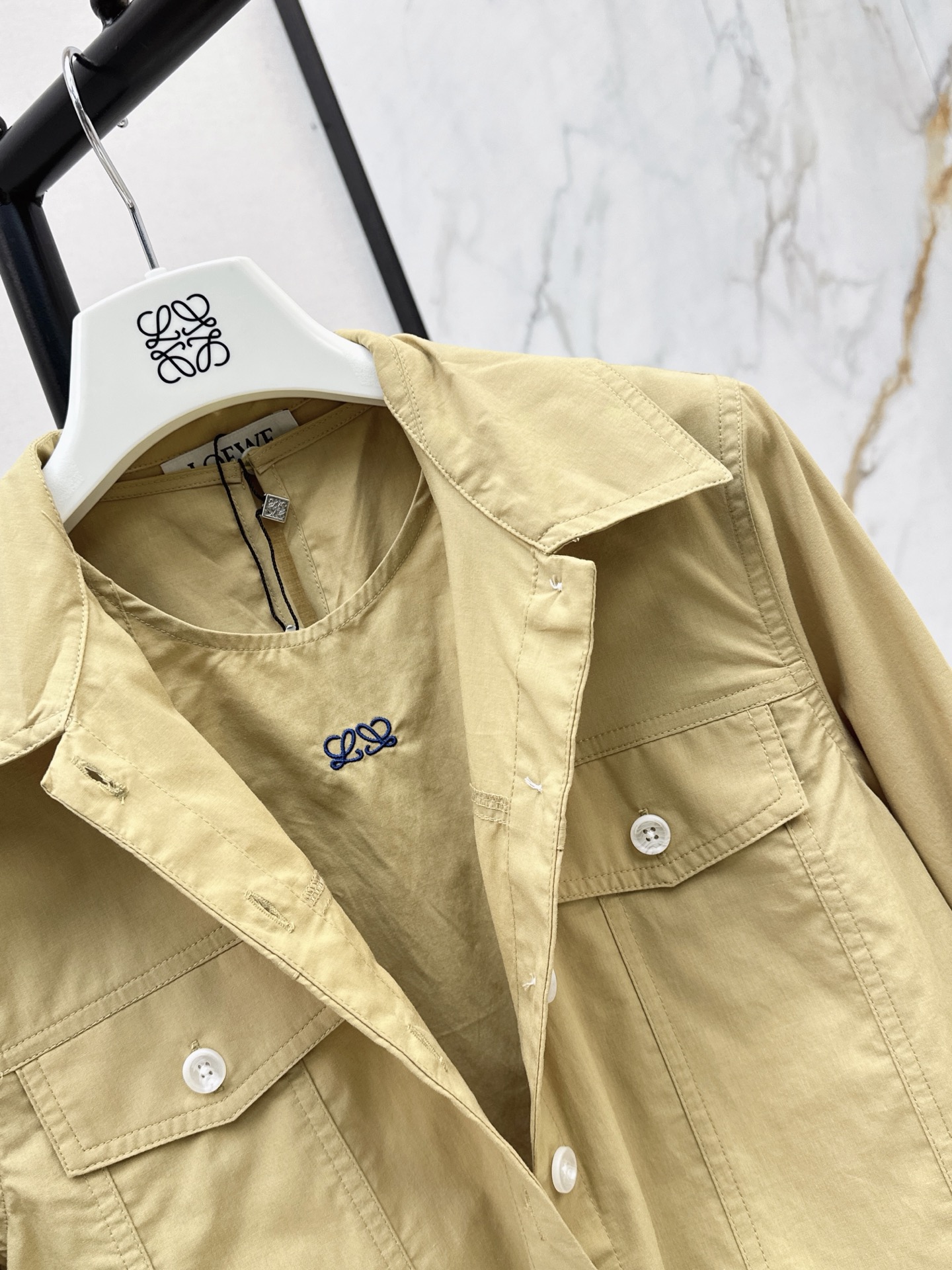 Loe 26ss 2in1 shirt dress