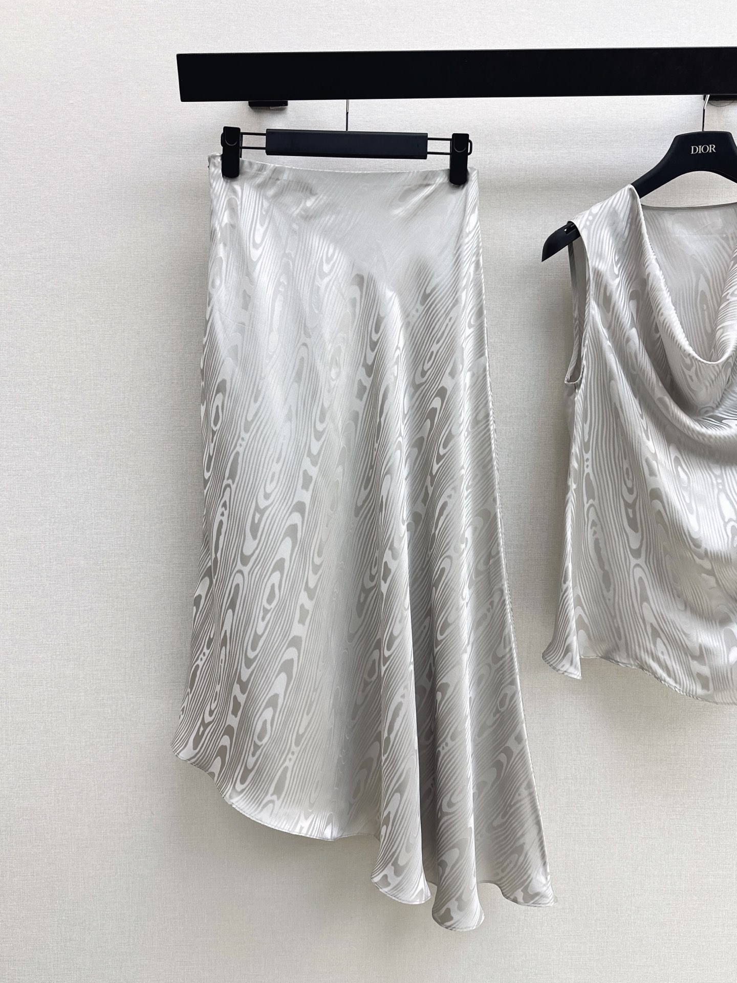 CD 26ss jacquard silk skirt