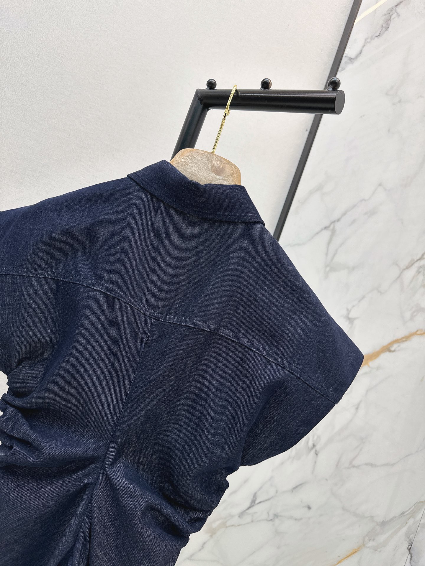 Brun 26ss denim folds dress