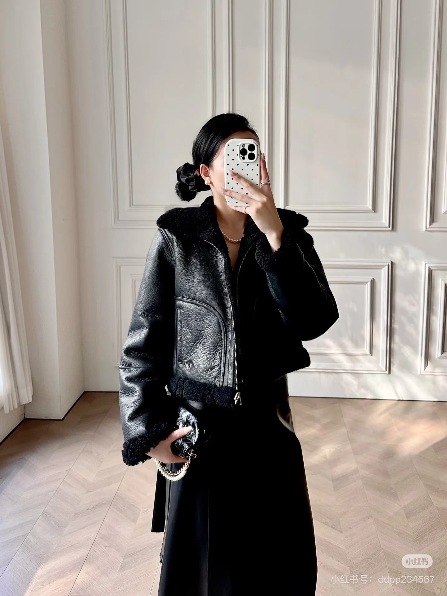 CD 26ss reversible fur jacket