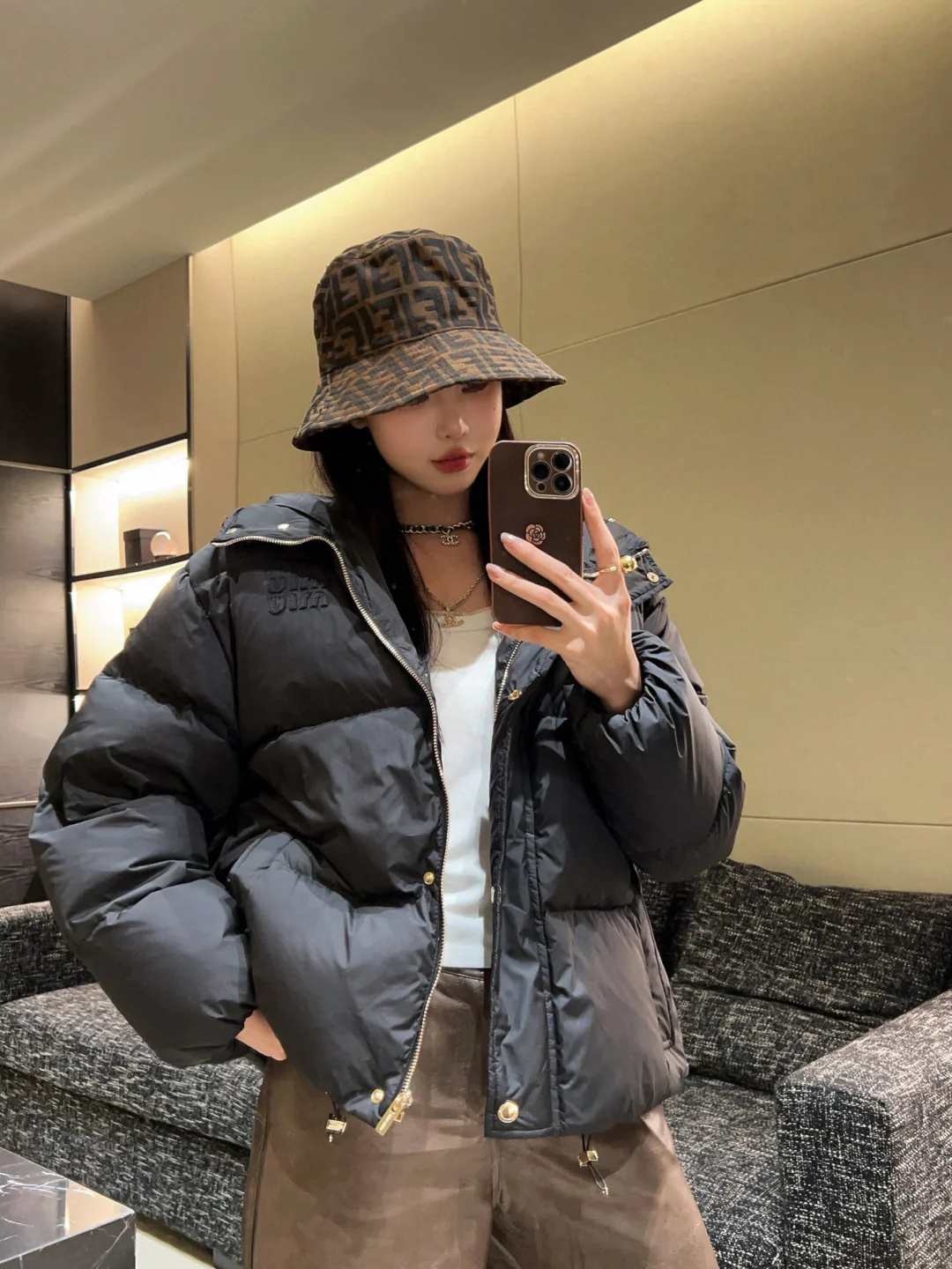 Miu 25fw down jacket