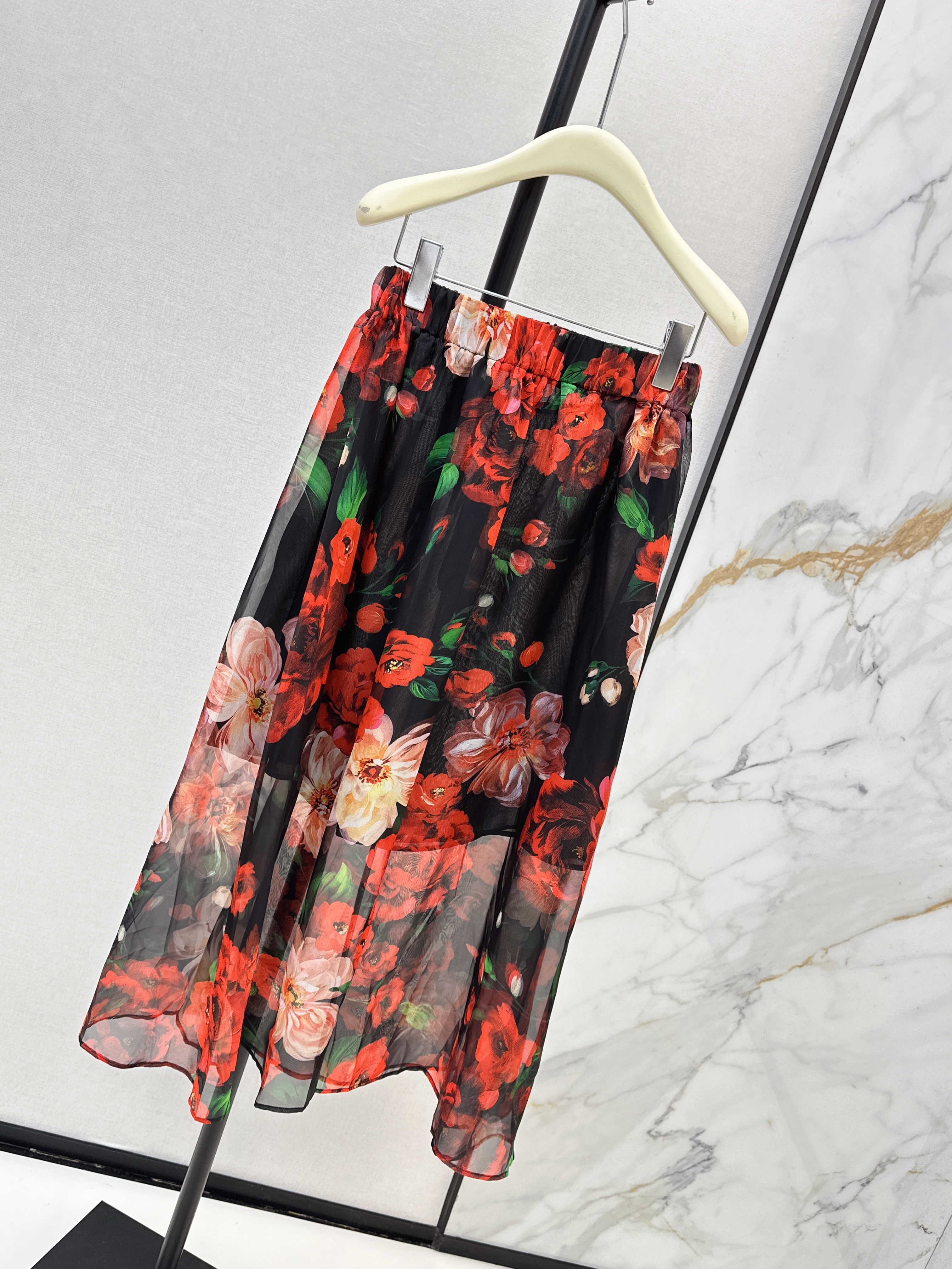 Dolc 26ss floarl print skirt