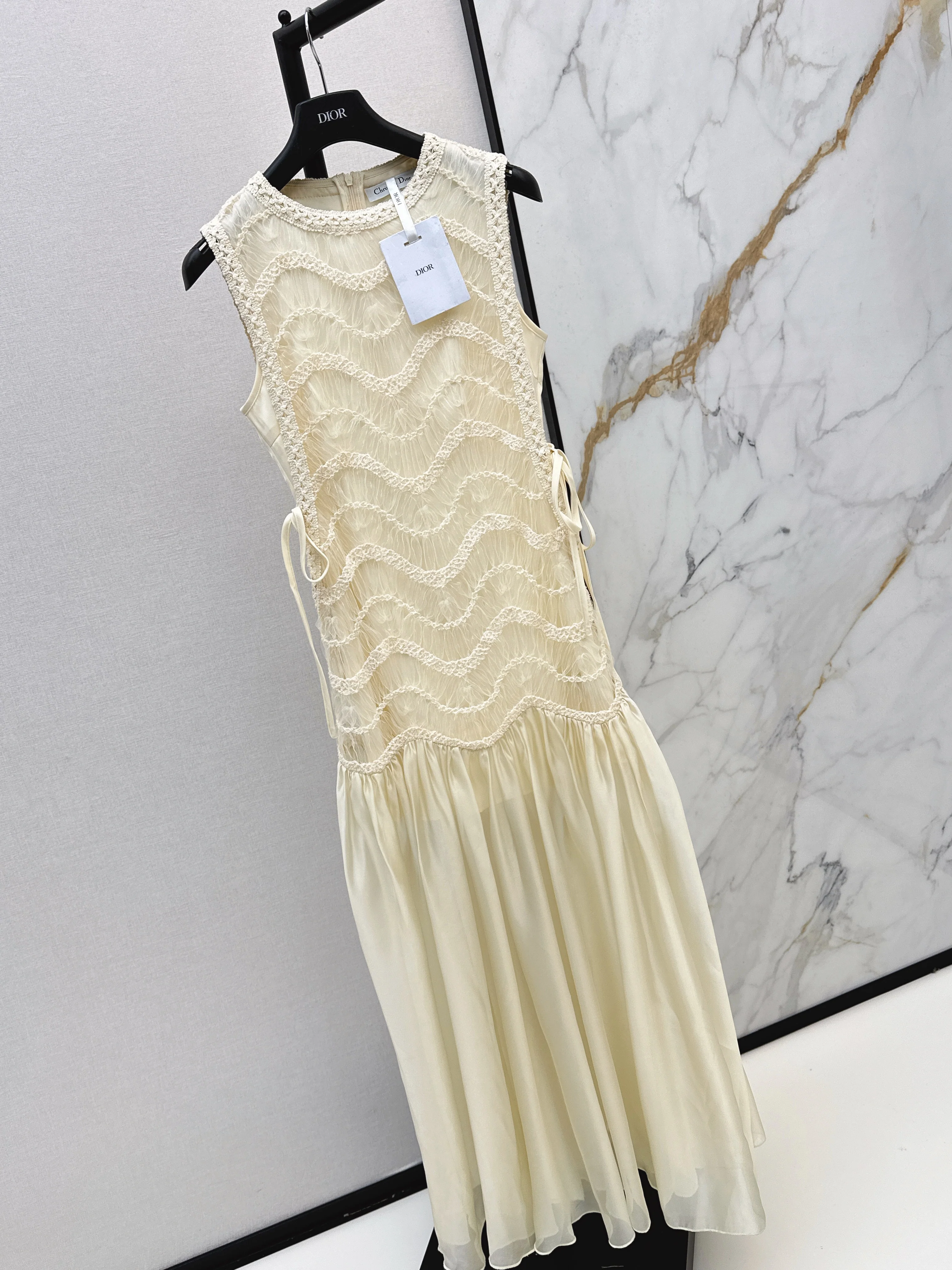 CD 26ss woven contract chiffon dress