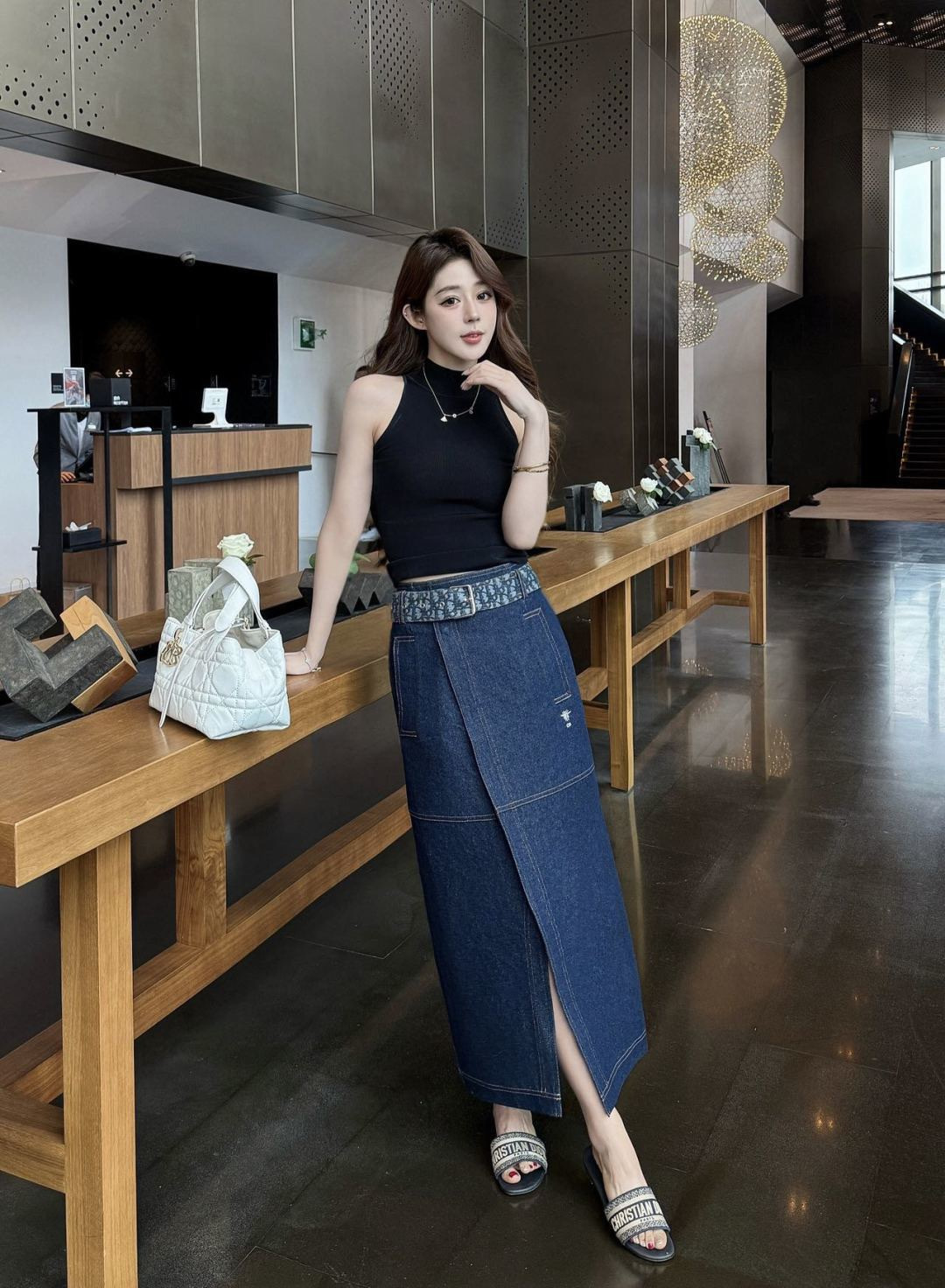 CD 26ss denim skirts