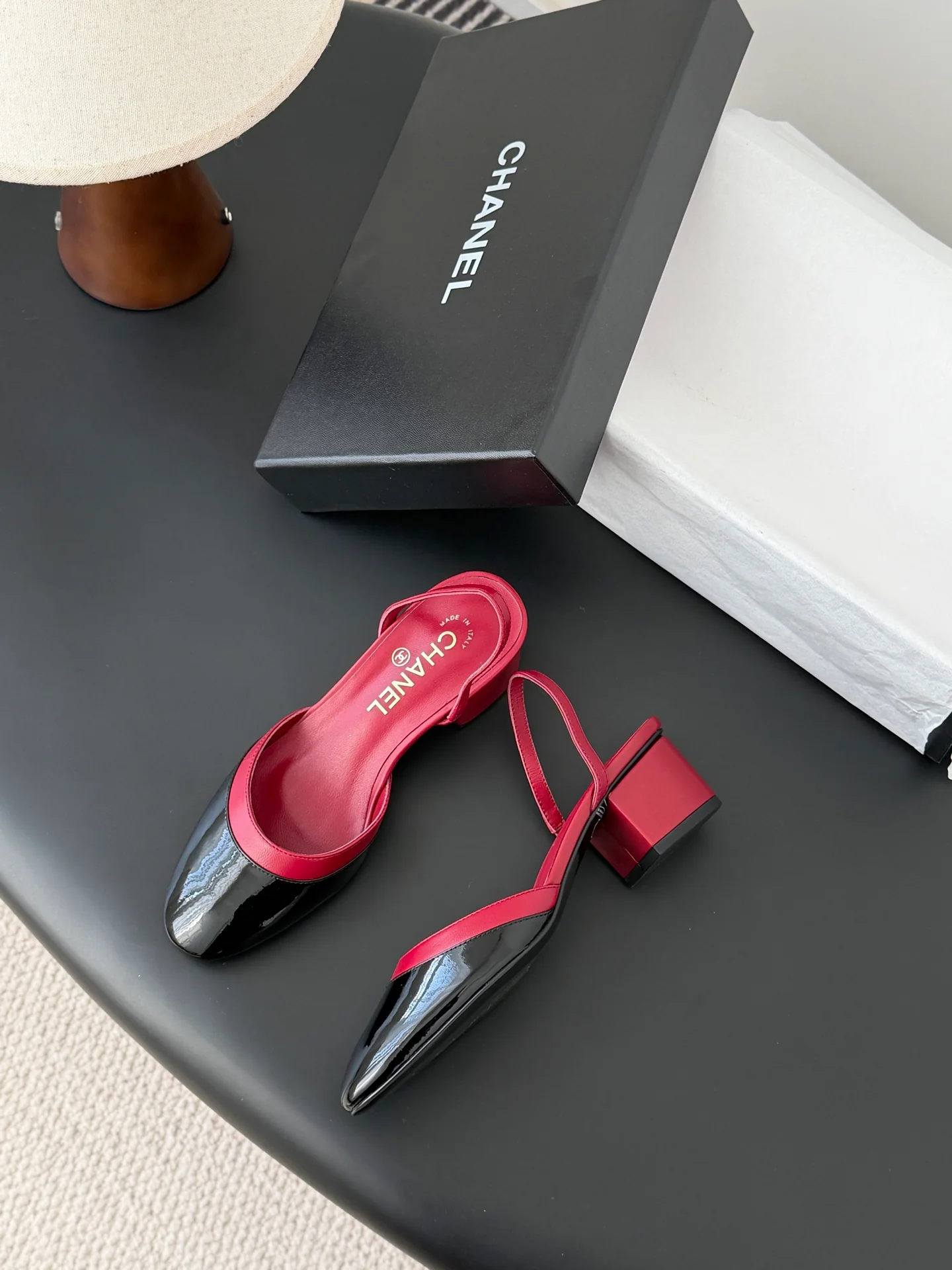 Chan 26ss mary jane chunky flats