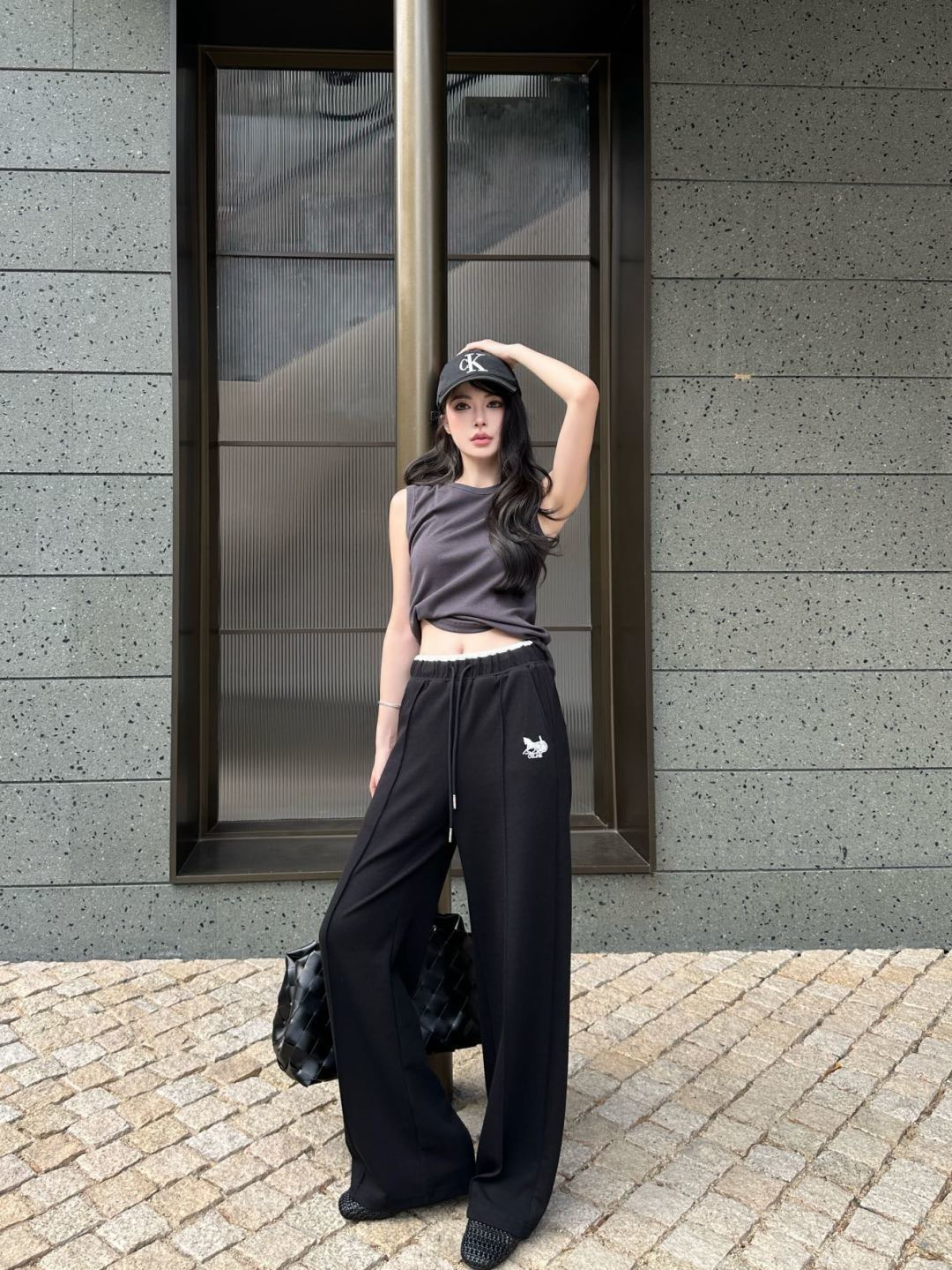 Celi 26ss embroidery pants