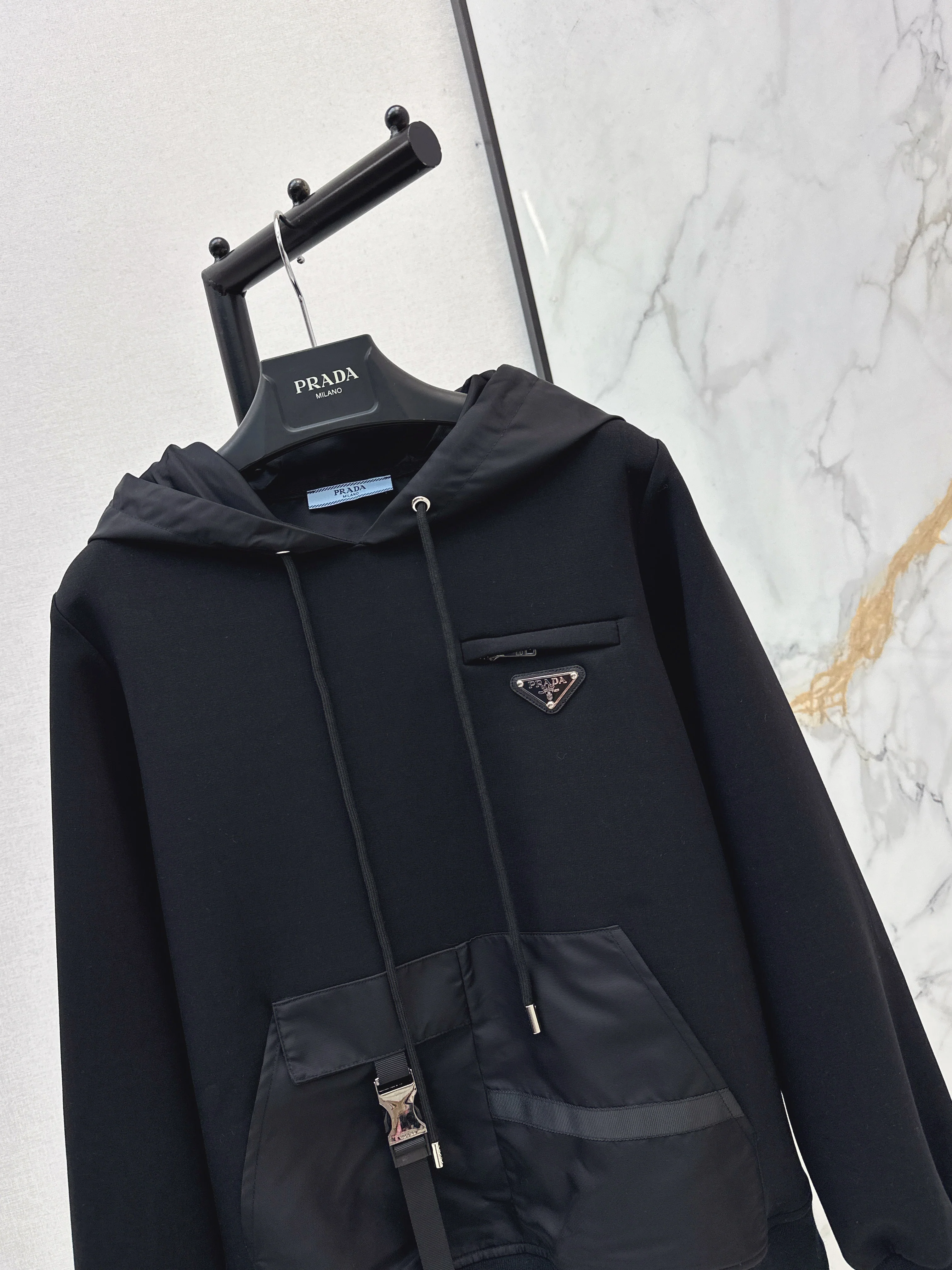 Prad 26ss drawstring hoodie