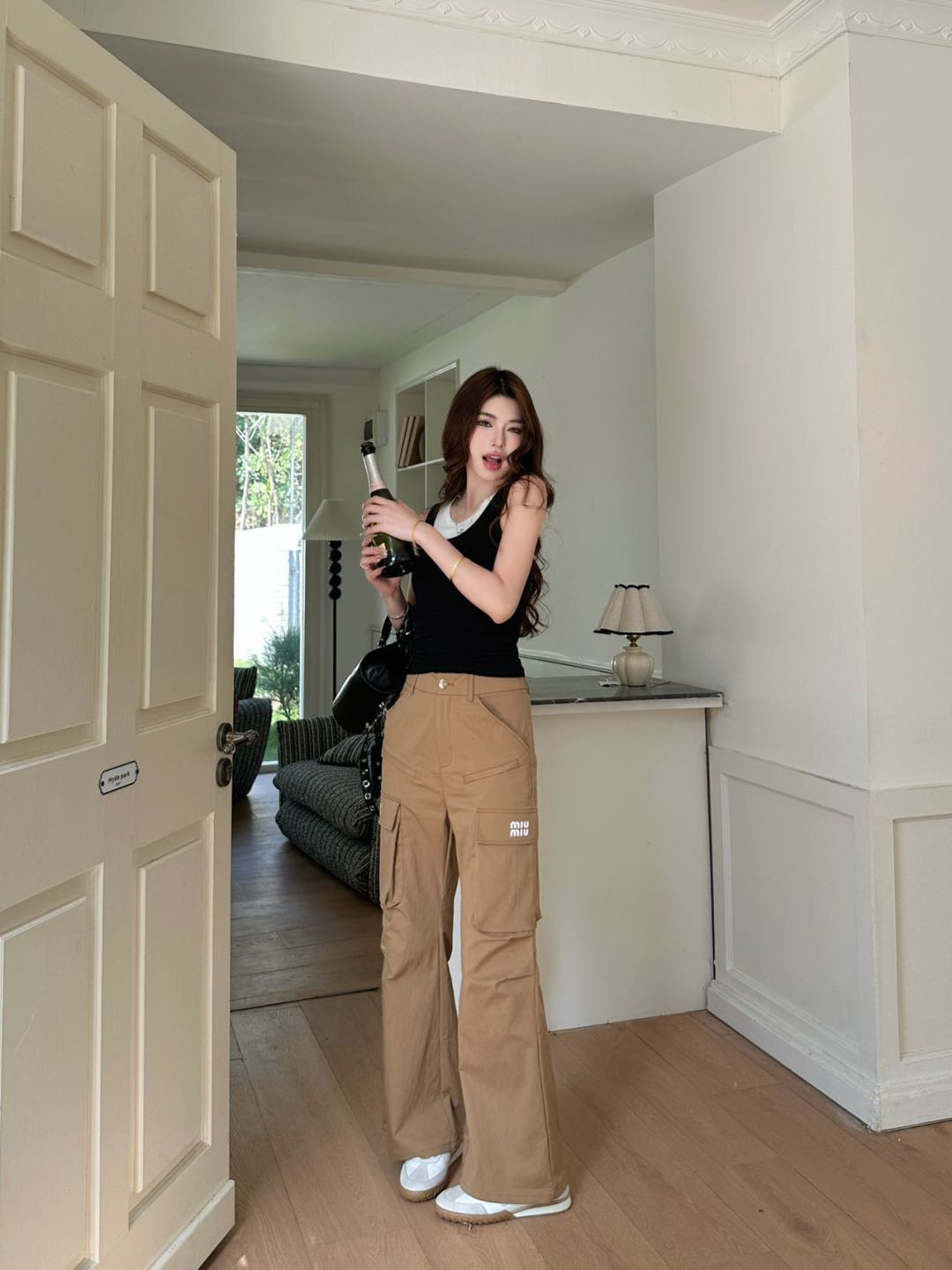 Miu 26ss cargo pants