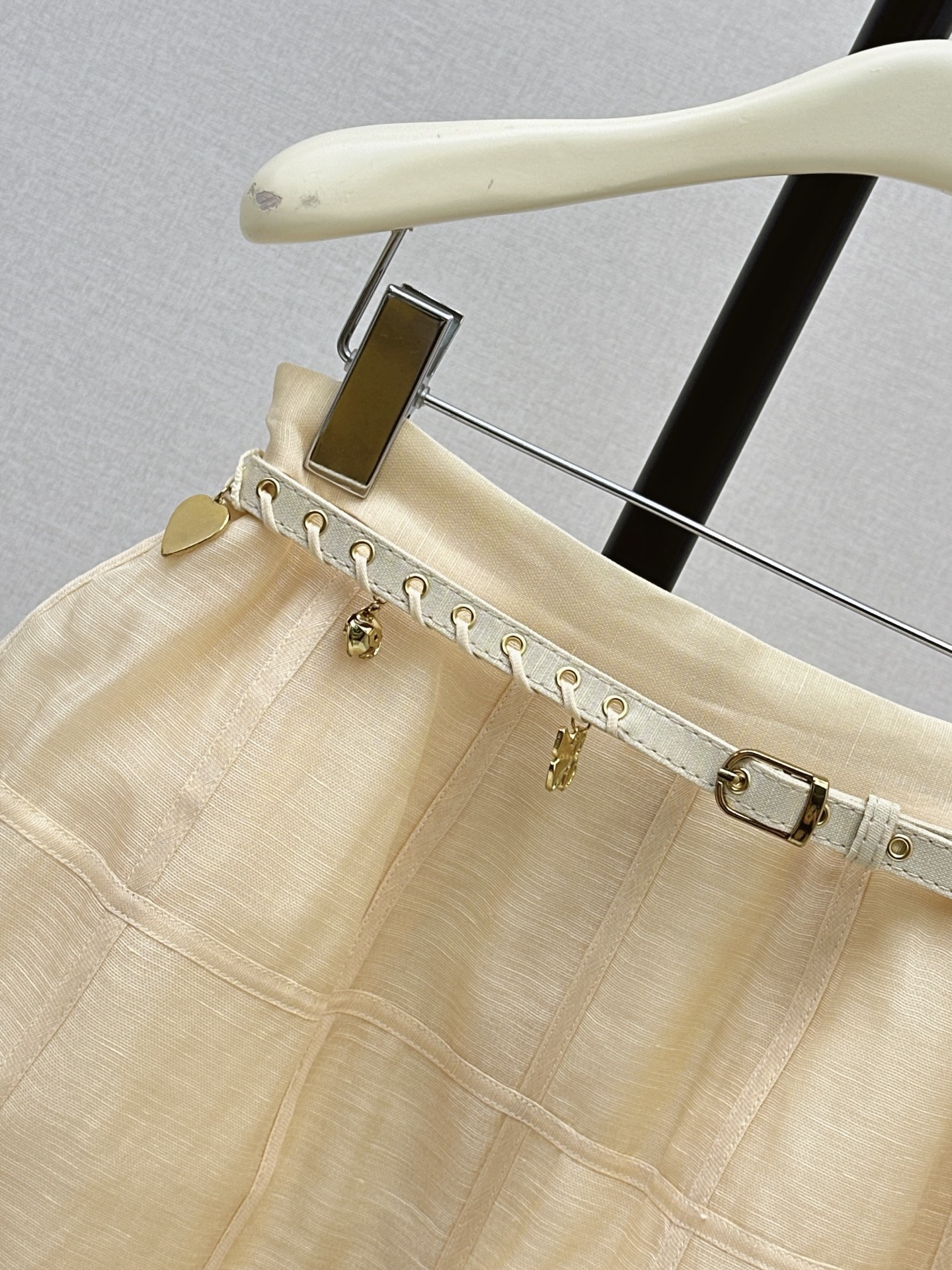 Zimm 26ss belted skirt