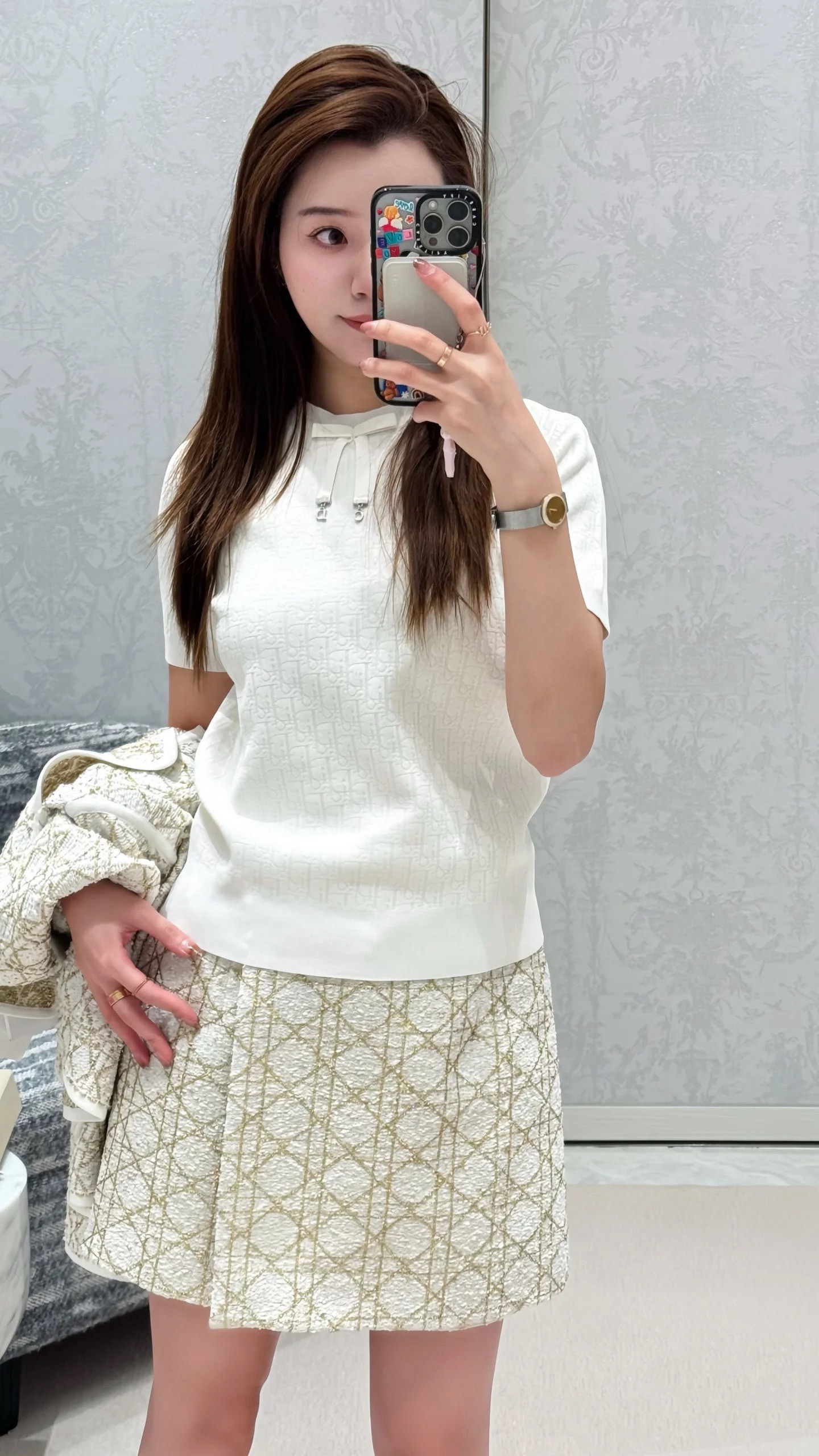 CD 26ss bow knit sweater