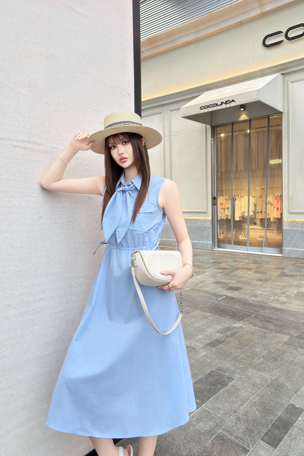 CD 26ss sleeveless ribbon dress