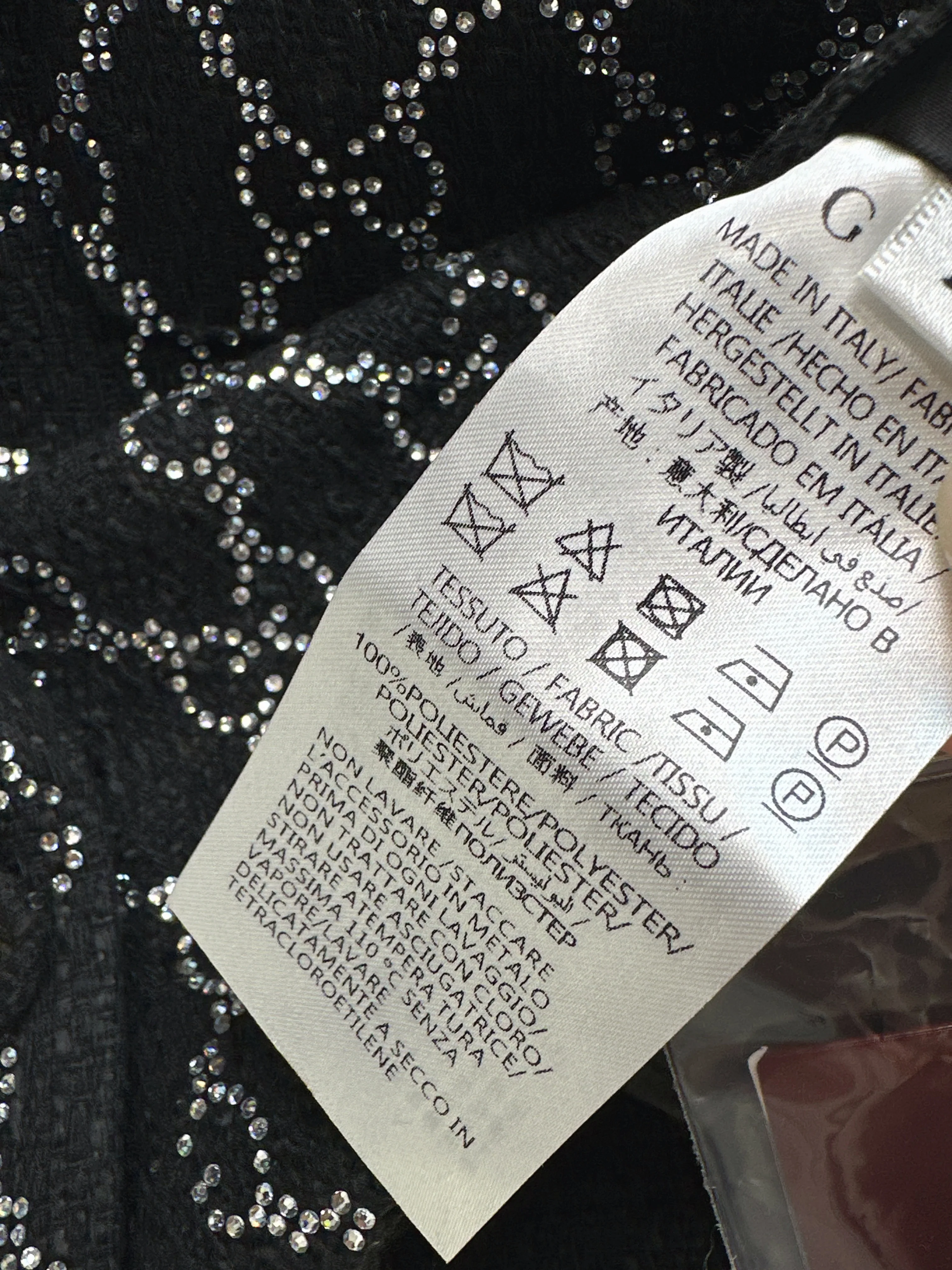 Gucc 26ss rhinestone skirts