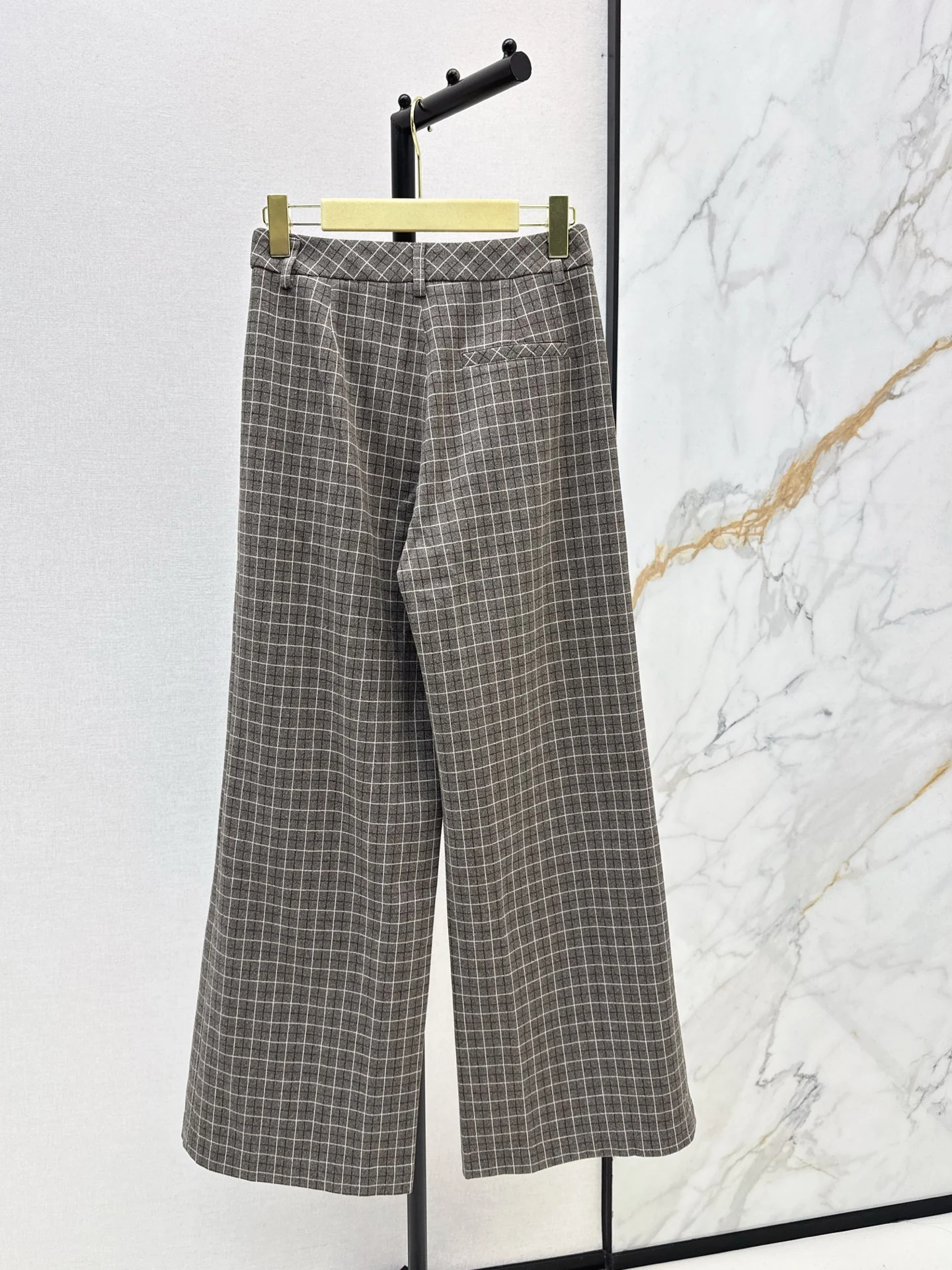 Miu 26ss check pants