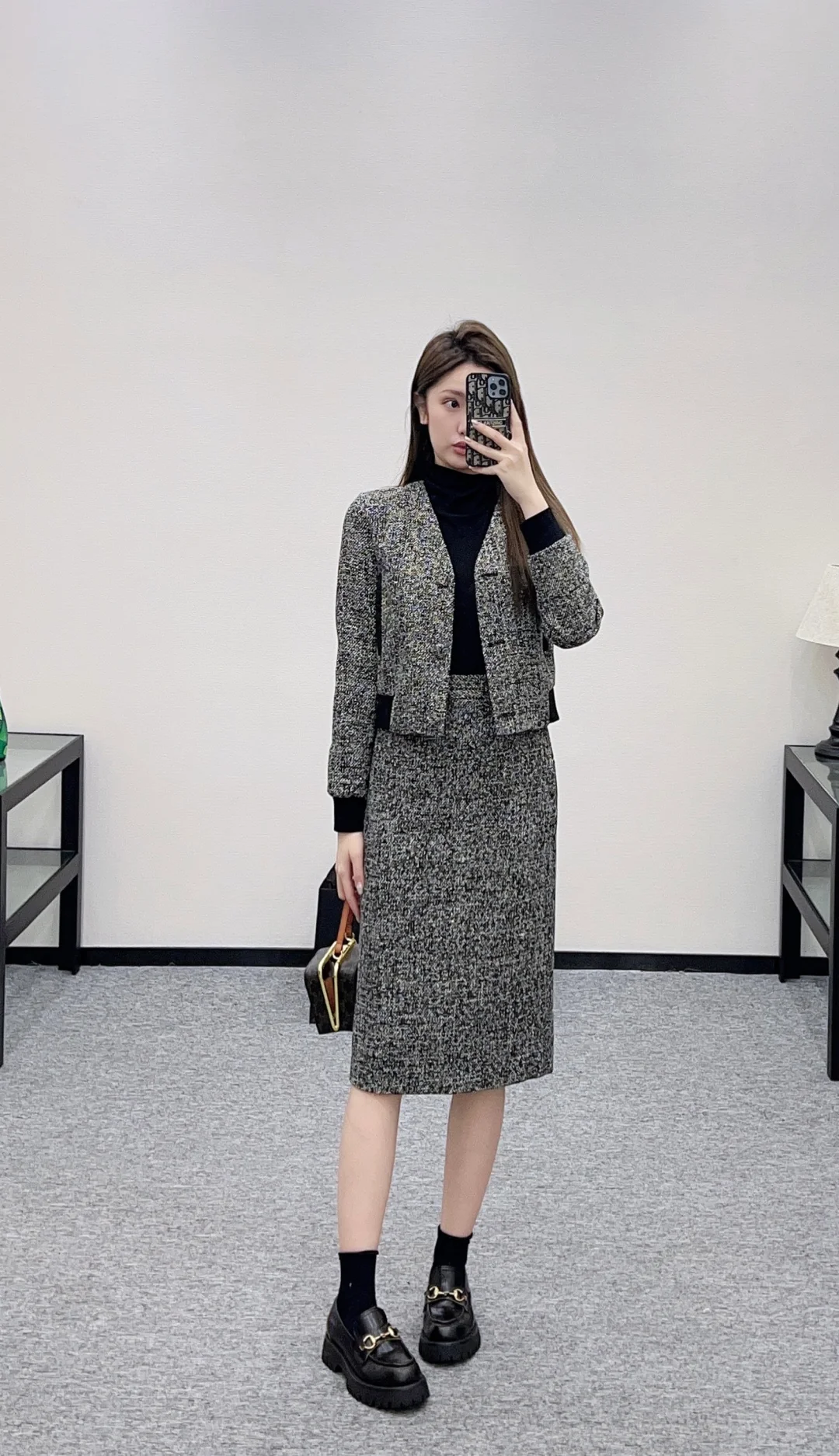 Gucc 26ss woolen skirts
