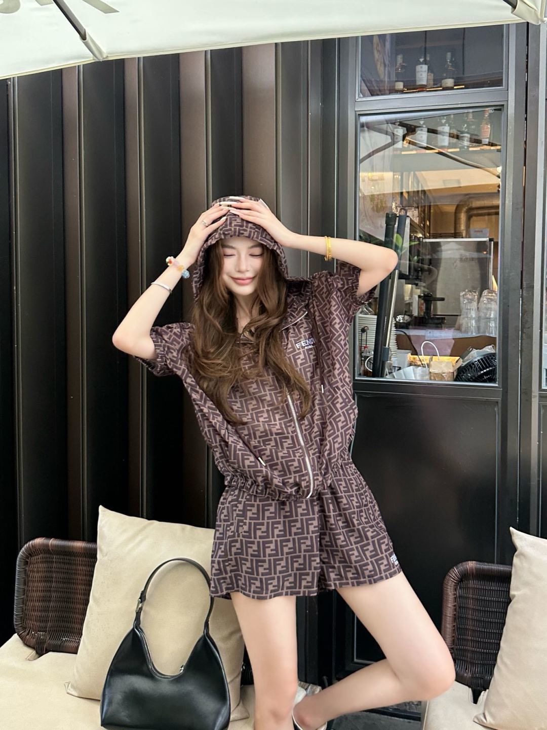 Loui 26ss casual print suit