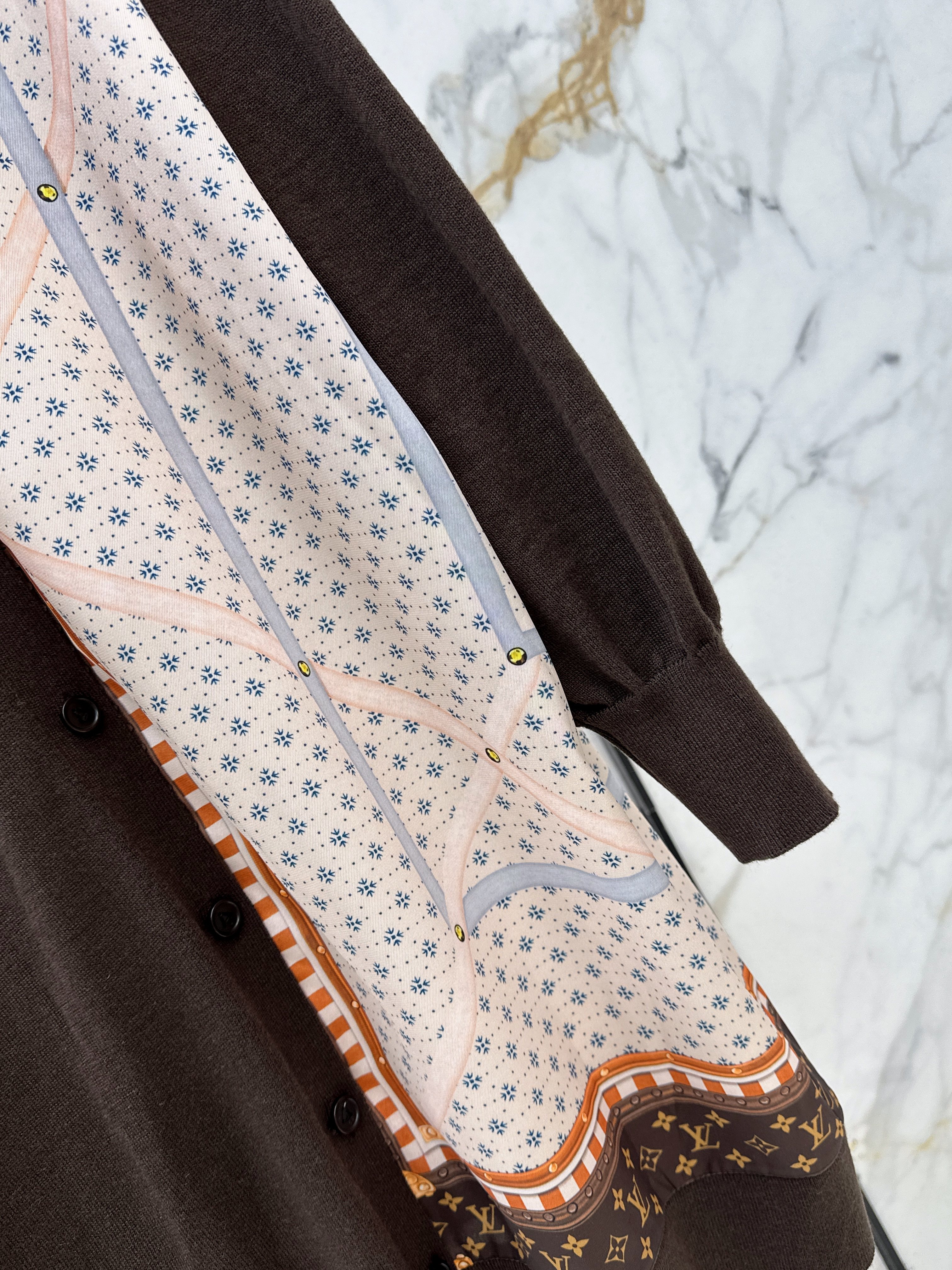Loui 26ss print contract knitwear