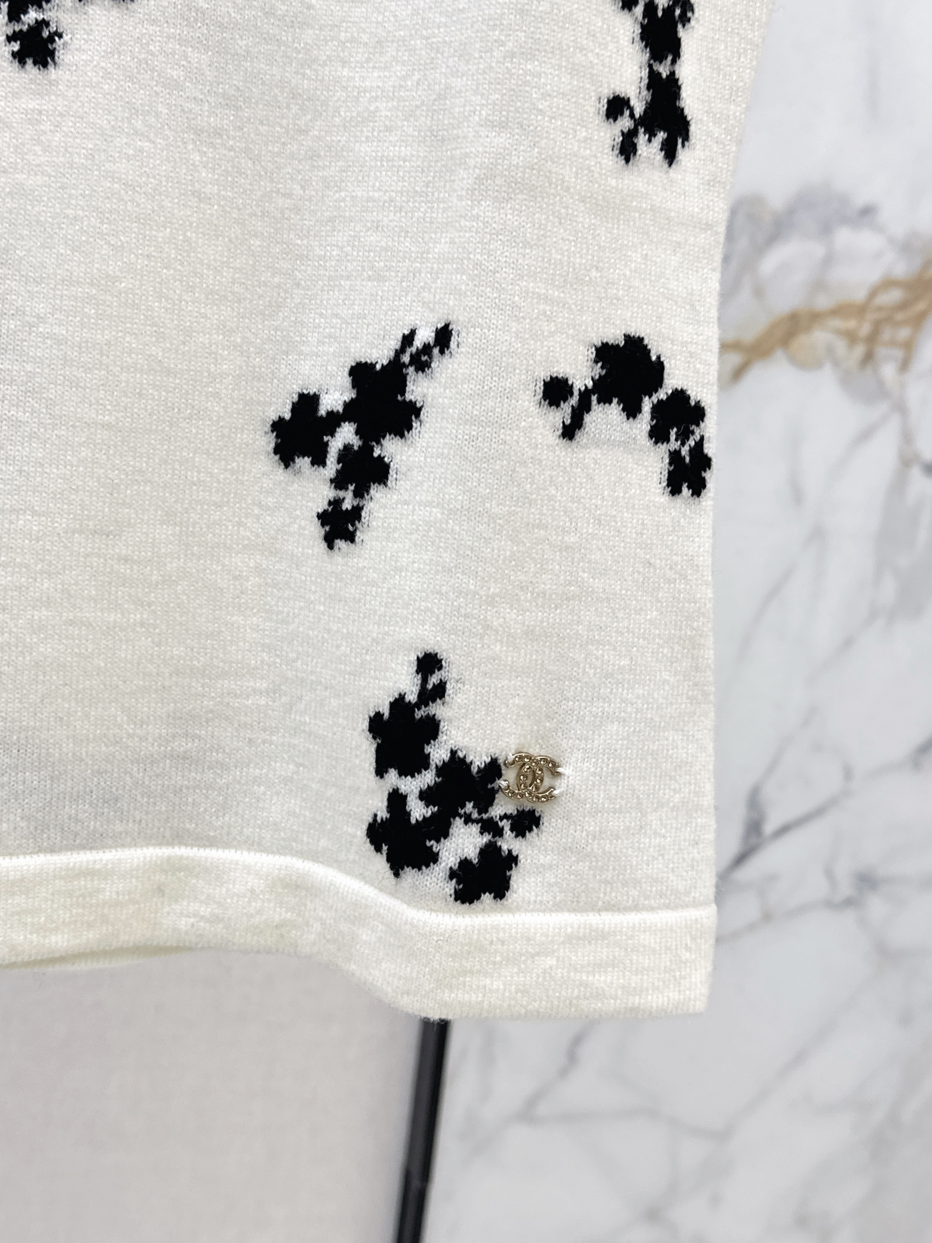 Chan 26ss embroidery knit vest