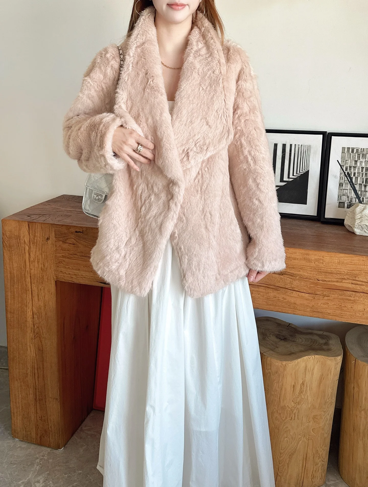 Fend 25fw fur fleece jacket