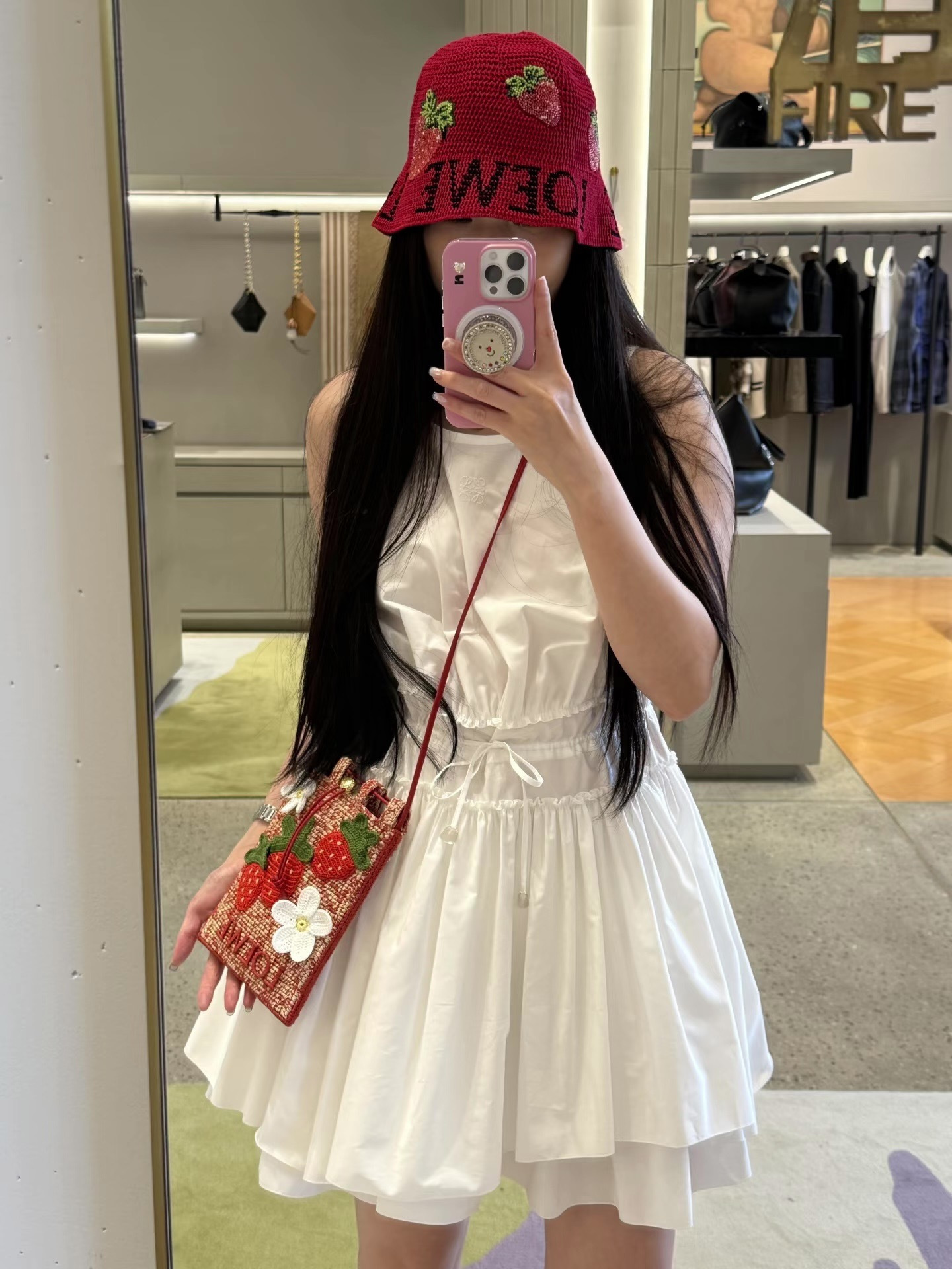 Loe 26ss drawstring dress