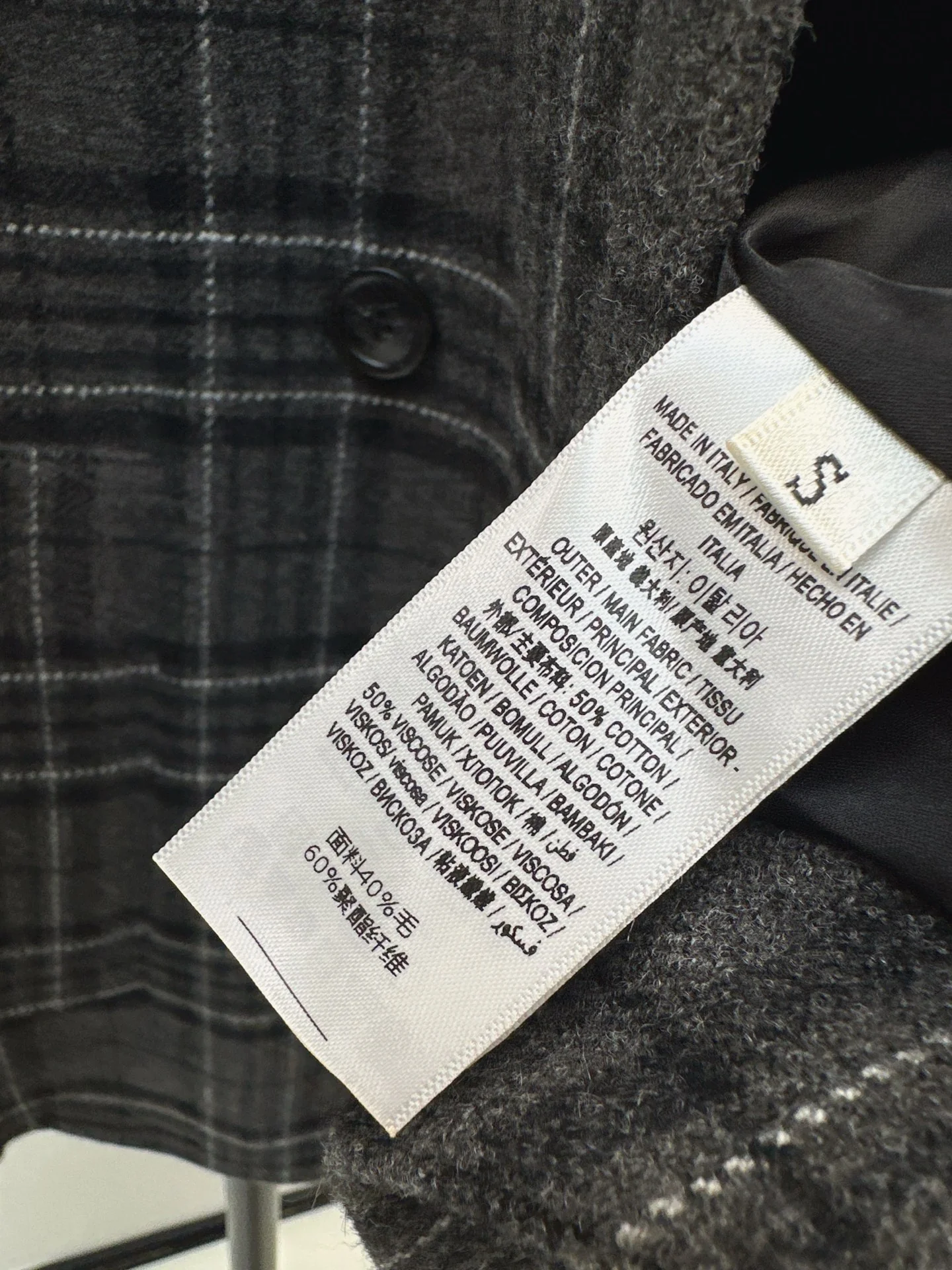 Burb 25fw check cape coats