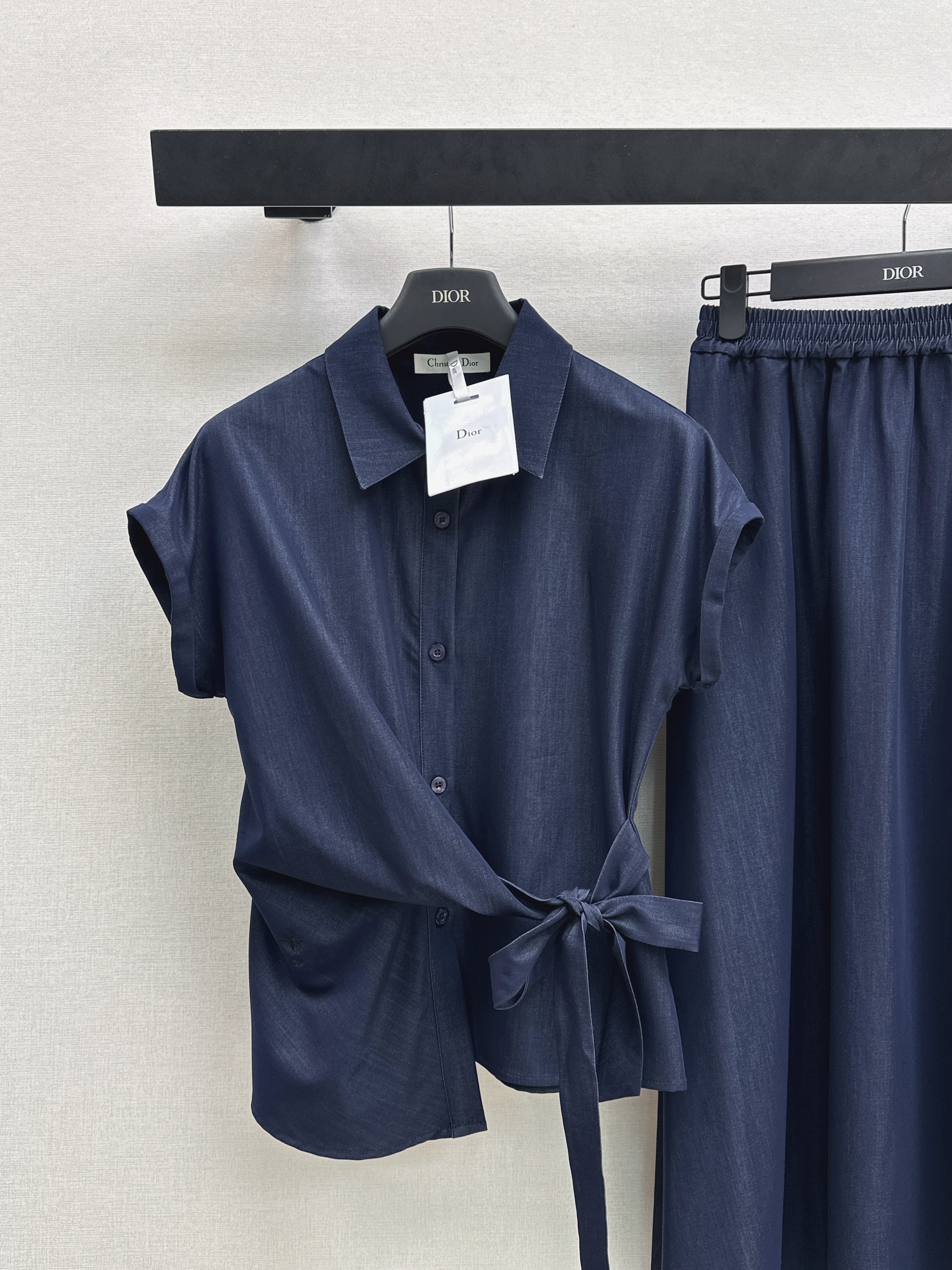 CD 26ss denim sleeveless shirt skirt set