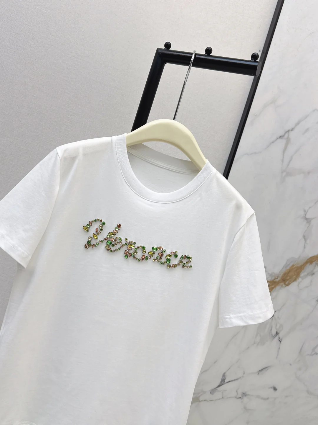 Vers 26ss rhinestone t-shirts