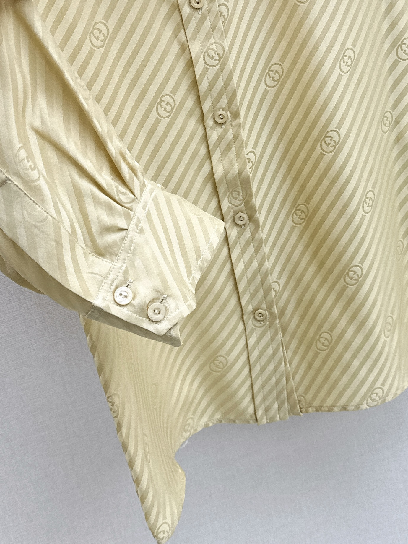 Guc 26ss jacquard silk shirts