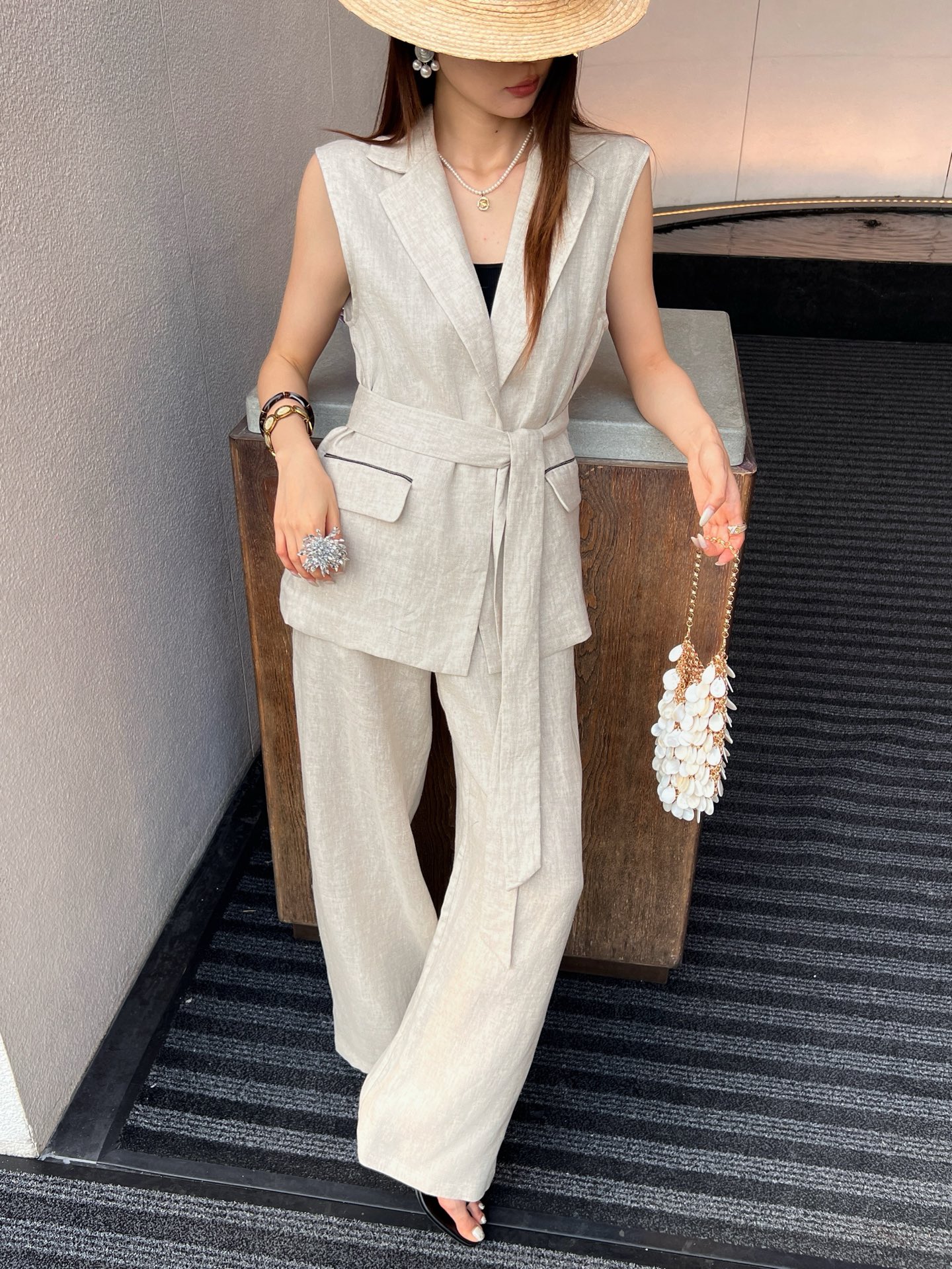 Brun 26ss bleted waistcoats