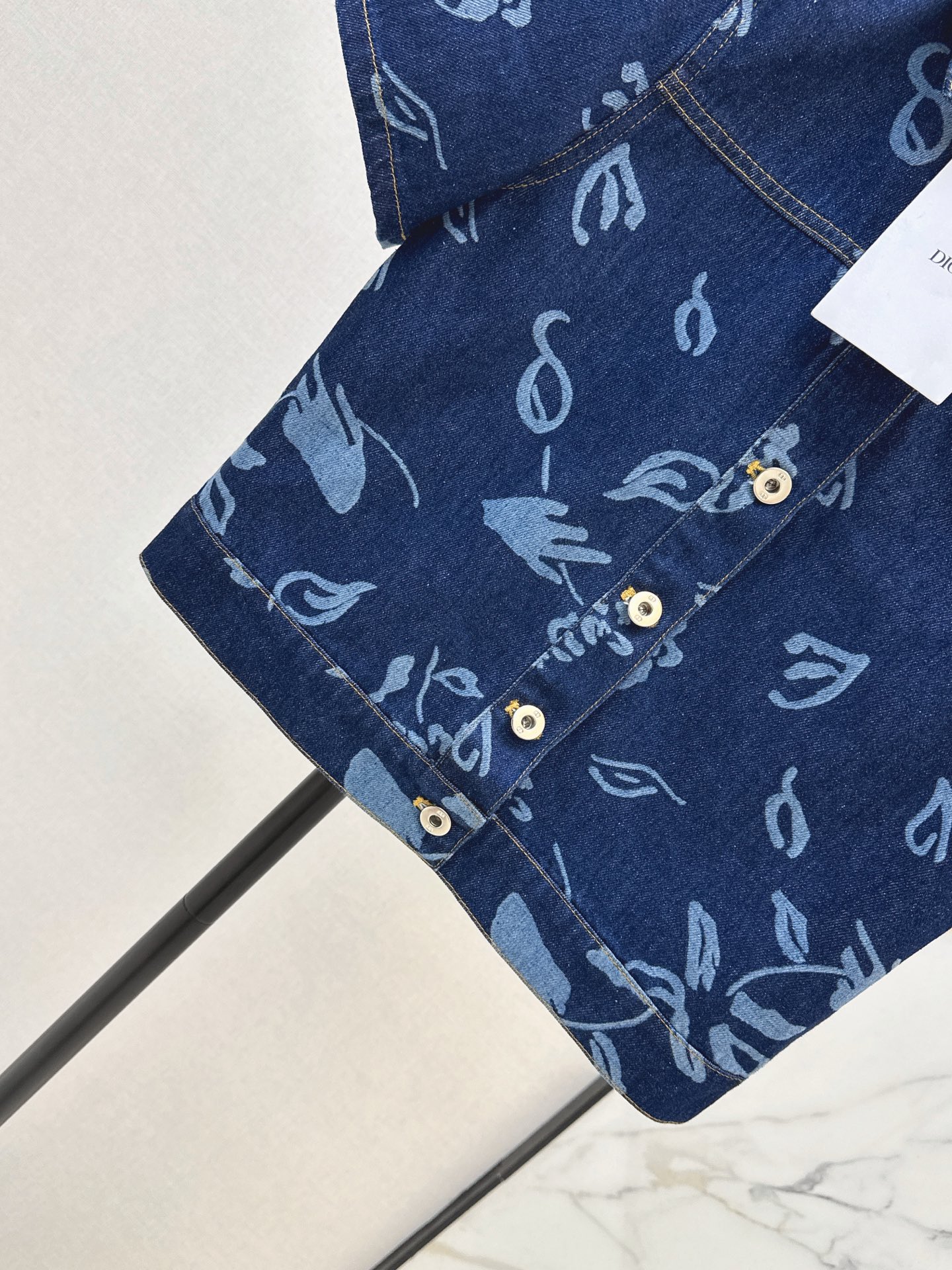 CD 26ss print denim shirt