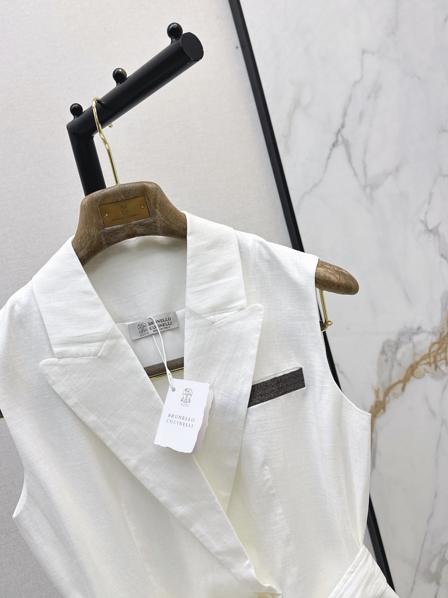Brun 26ss belted vest jacket