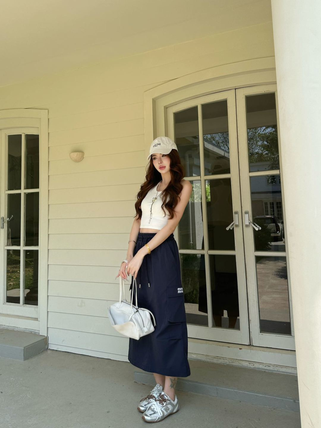 Miu 26ss cargo skirt