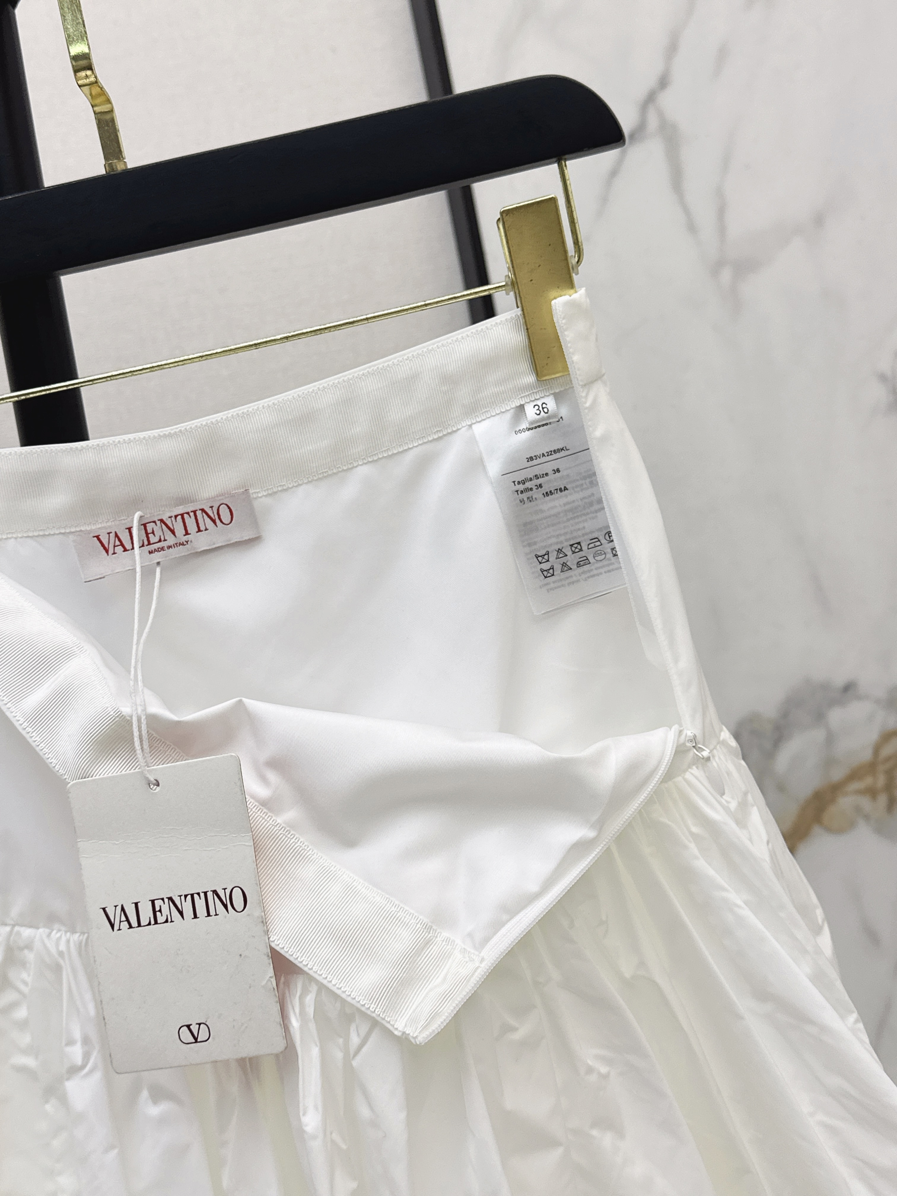 Valen 26ss ruffle layered skirt