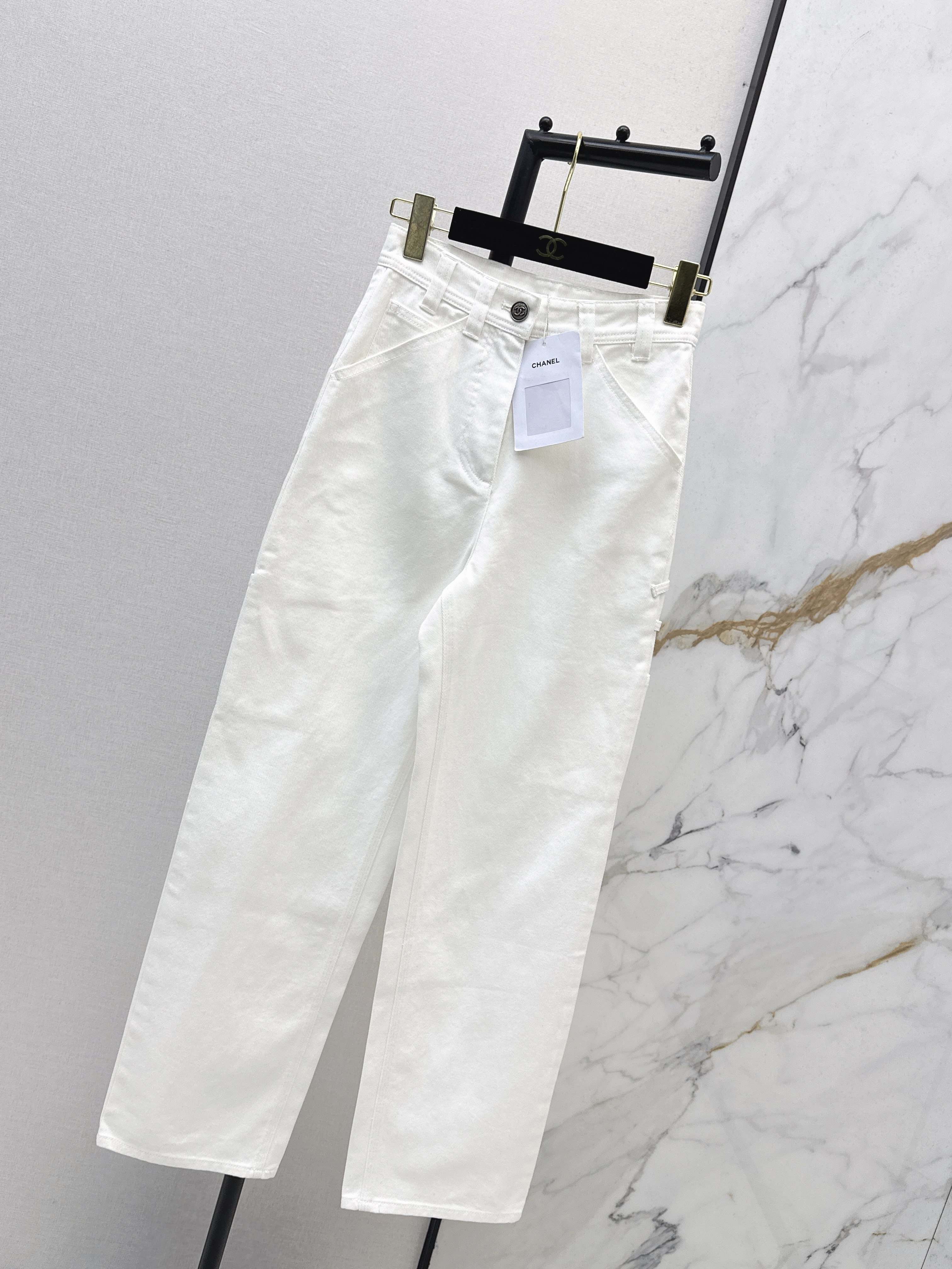 Chan 26ss wige-leg jeans