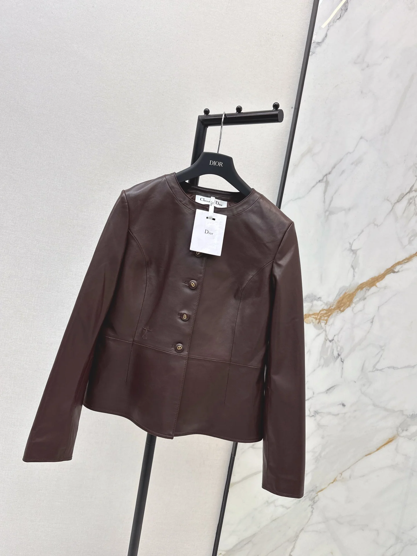 CD 25fw leather jacket