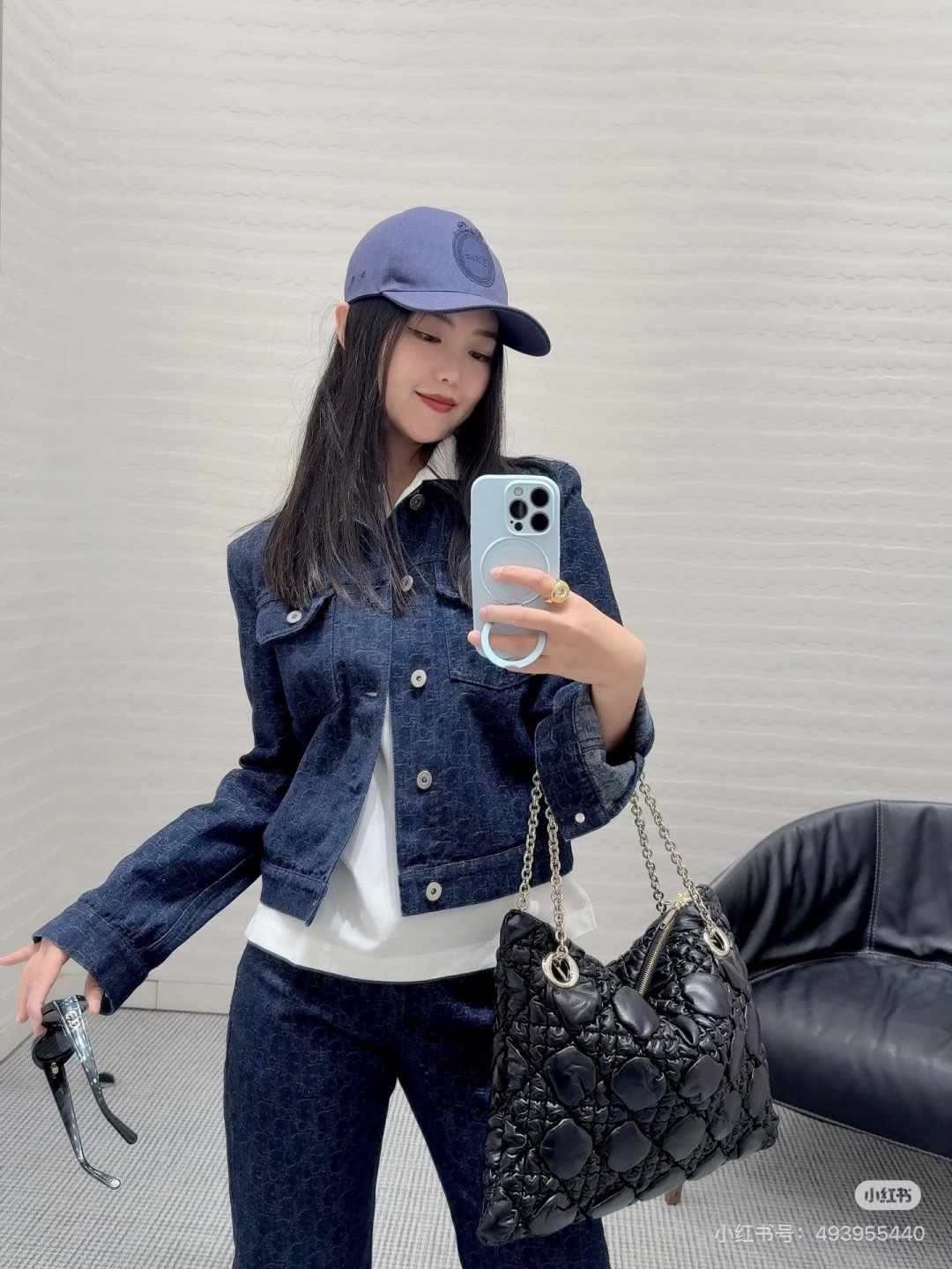 CD 26ss jacquard denim jacket