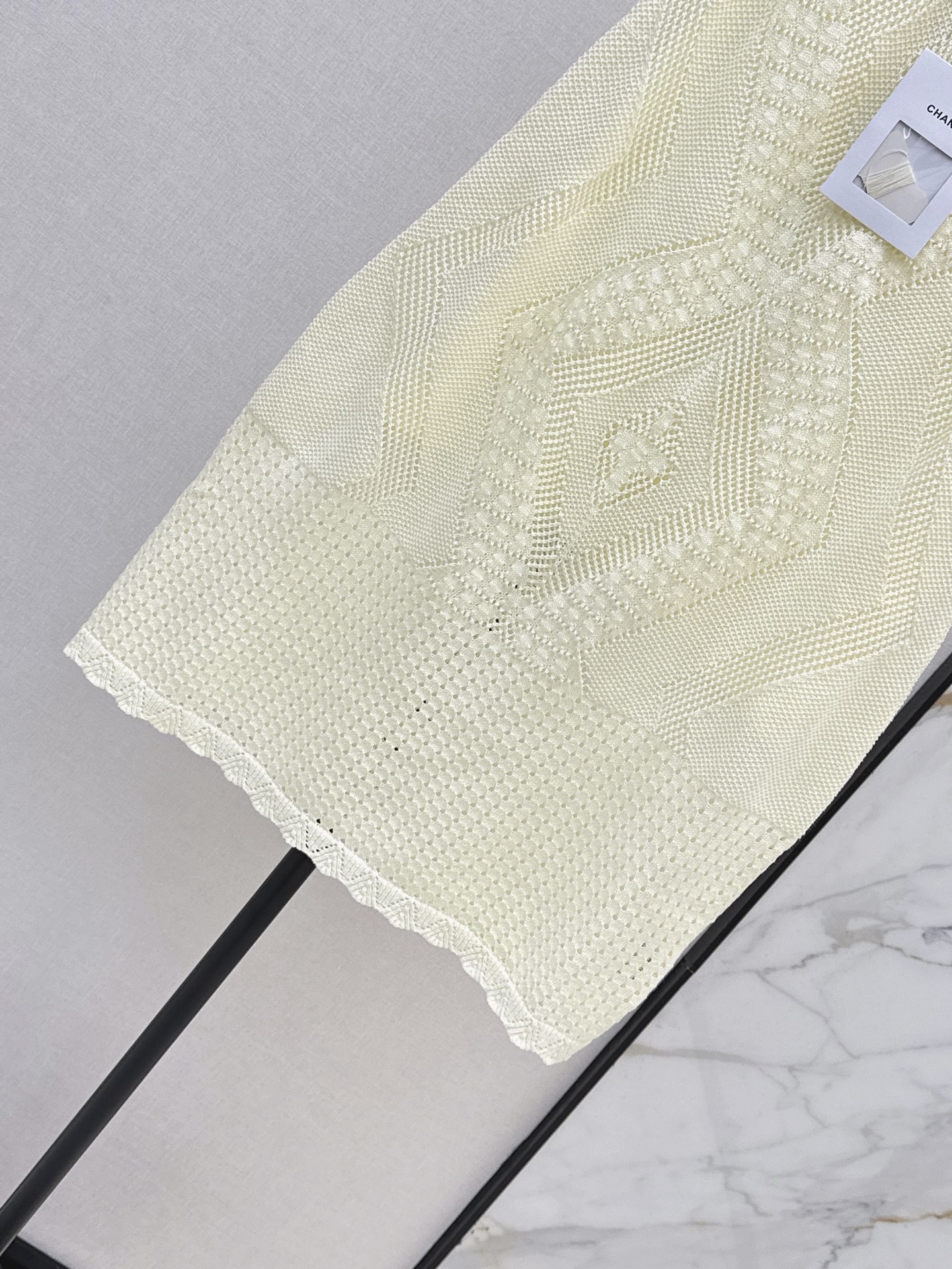 Chan 26ss hollow knit skirt