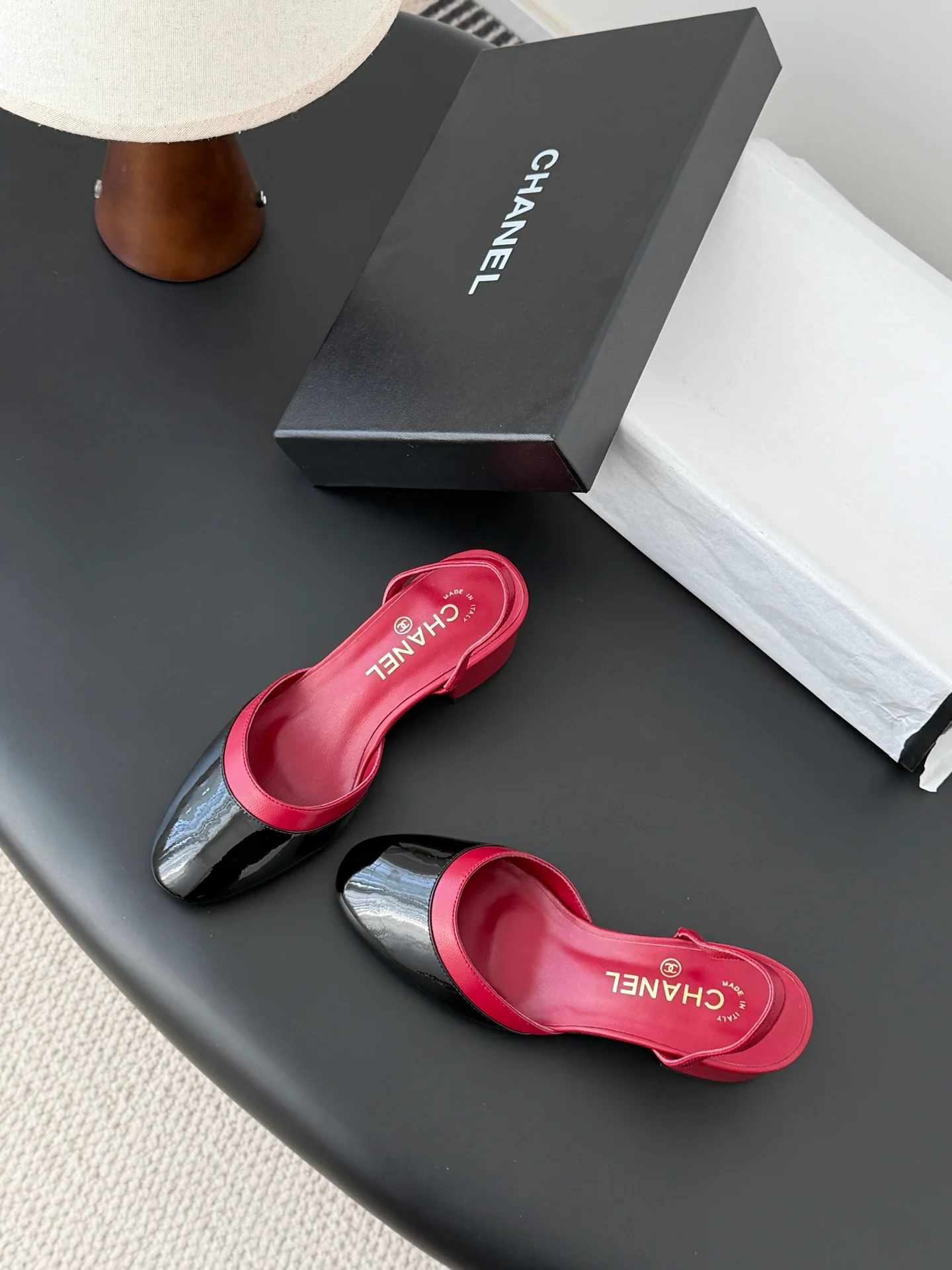 Chan 26ss mary jane chunky flats