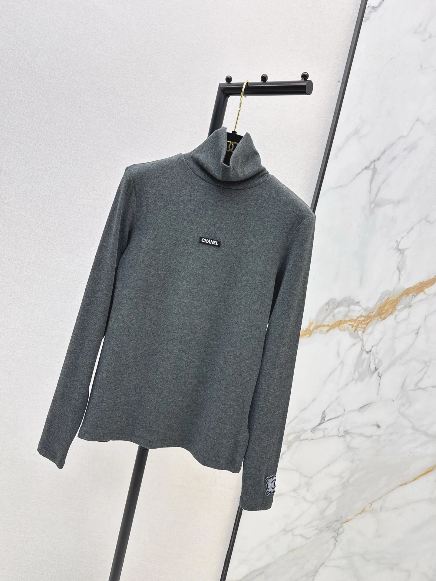 Chan 25fw high neck basic tee
