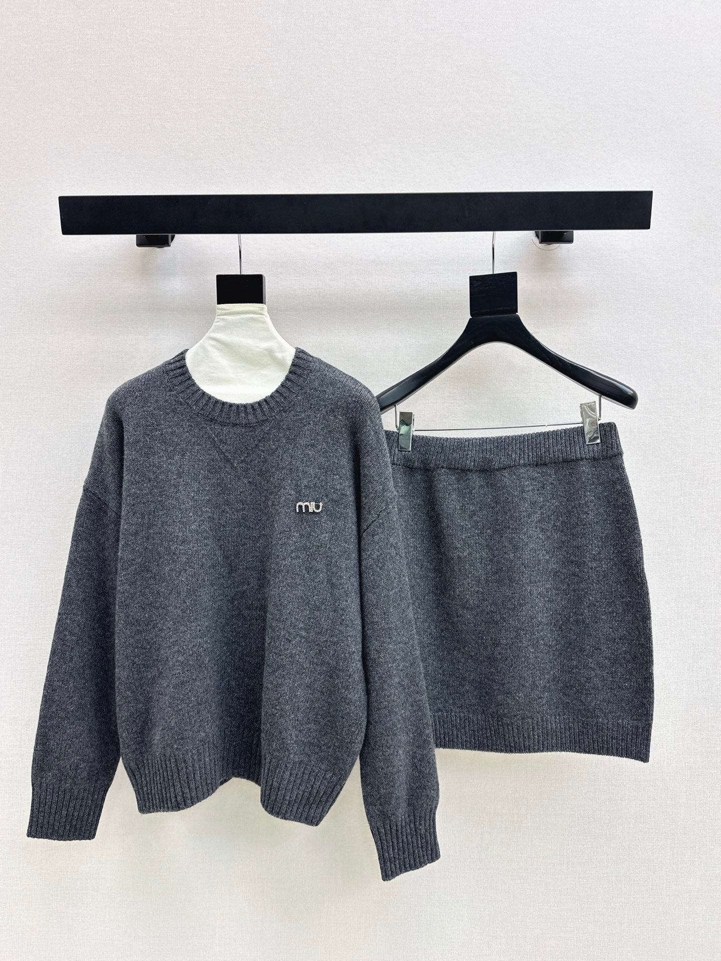 Miu 25fw knit sweater+skirt outfit sets