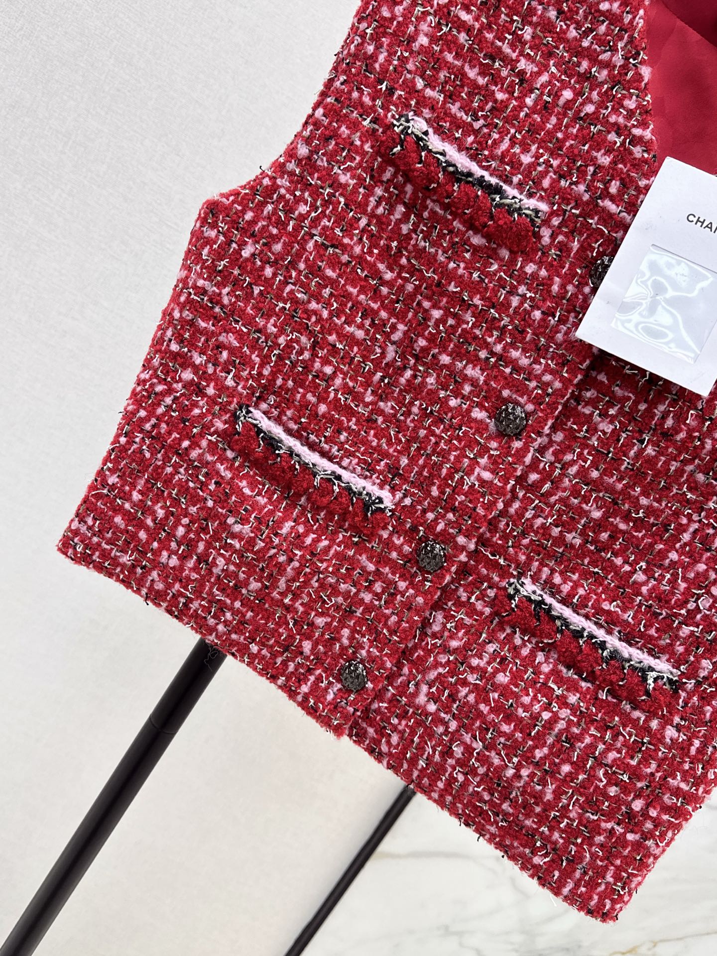 Chan 25fw tweed vest