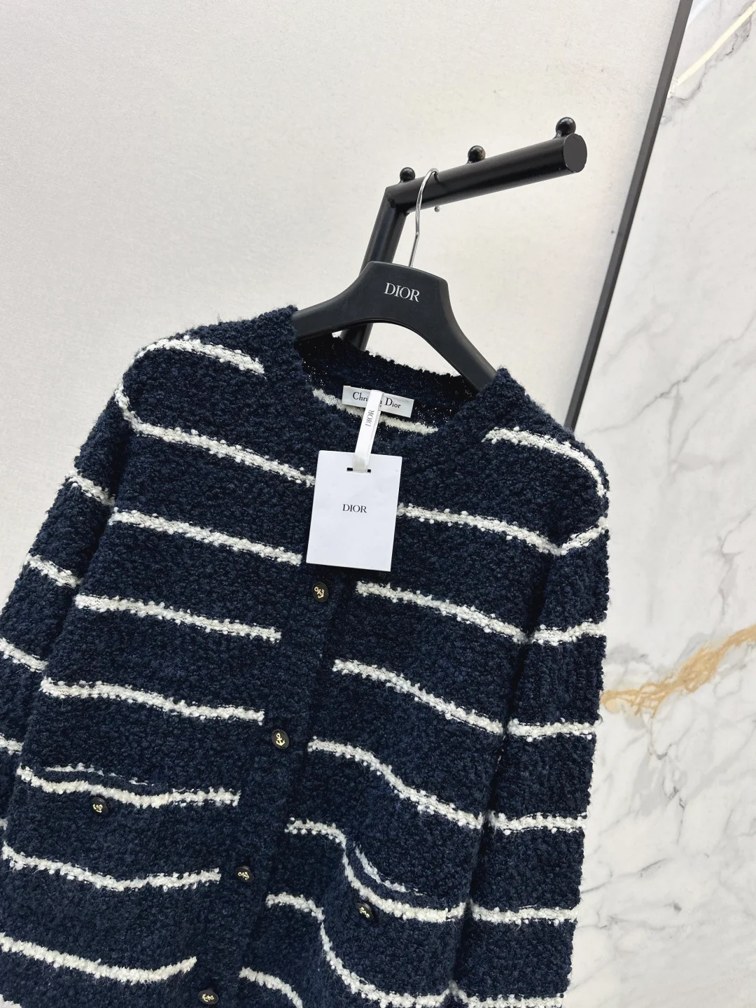 CD 25fw tripe cardigan