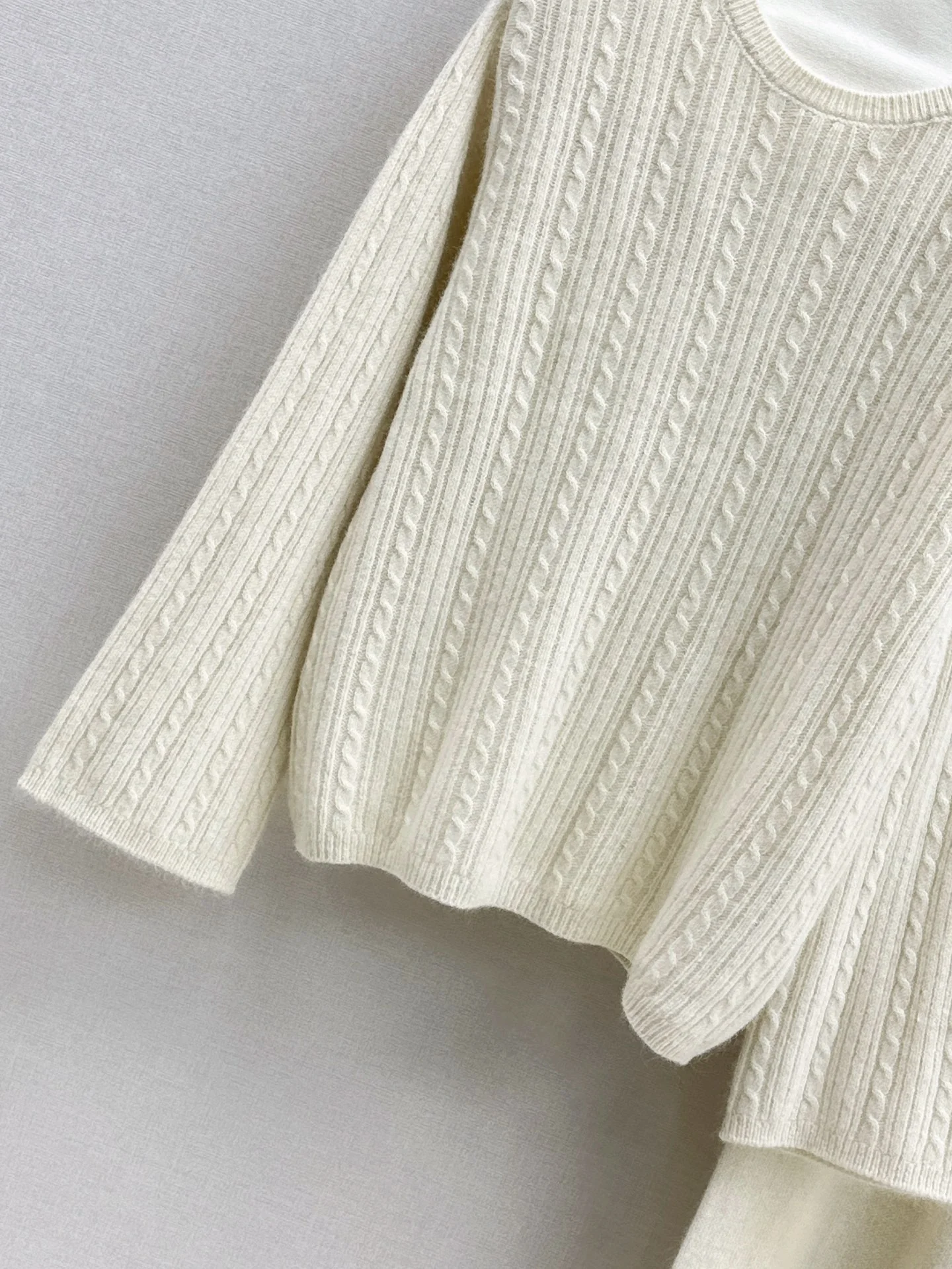 Max 25fw wool pullover+wide-leg pants outfit set