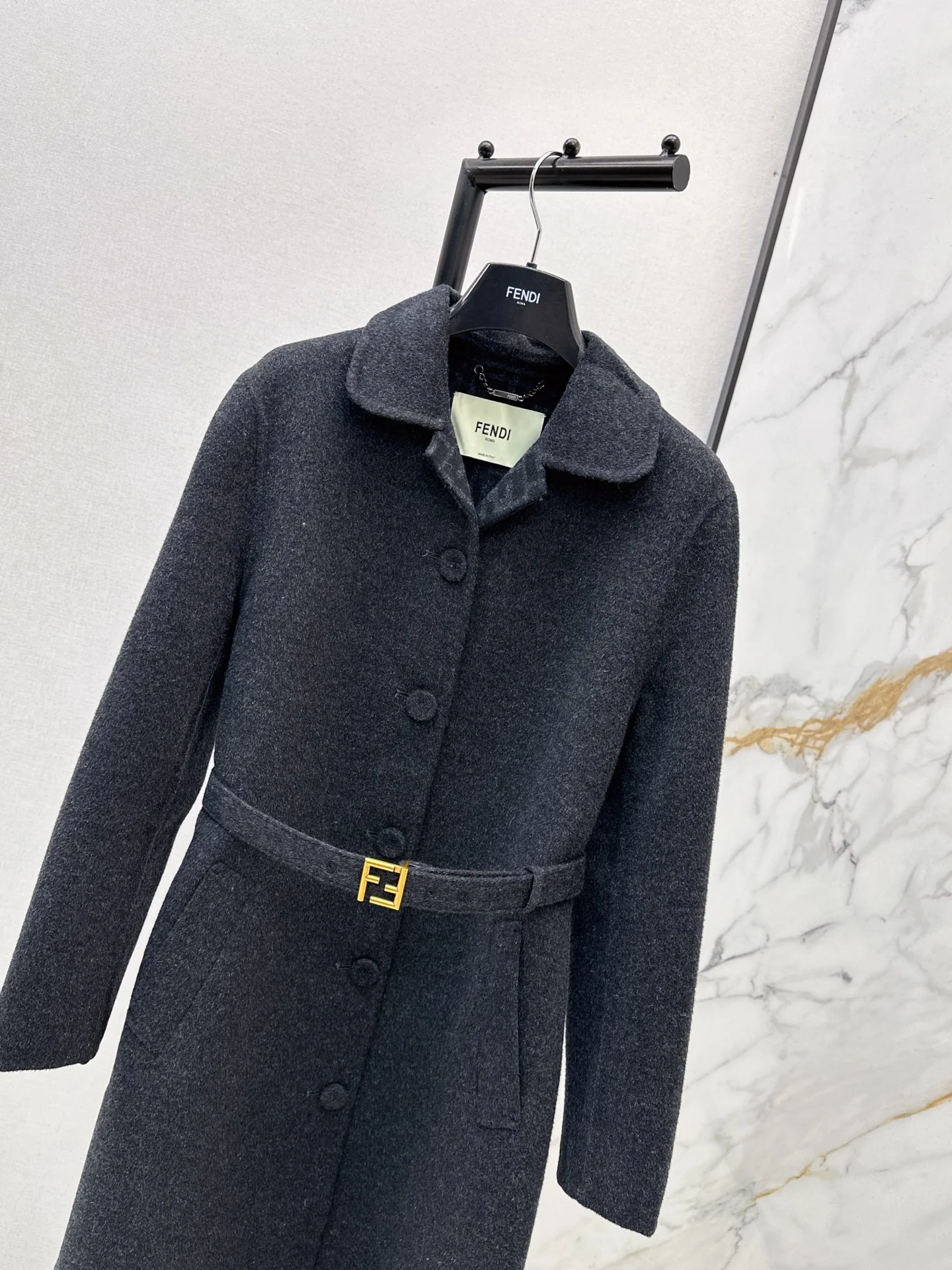 Fend 25fw woolen overcoats